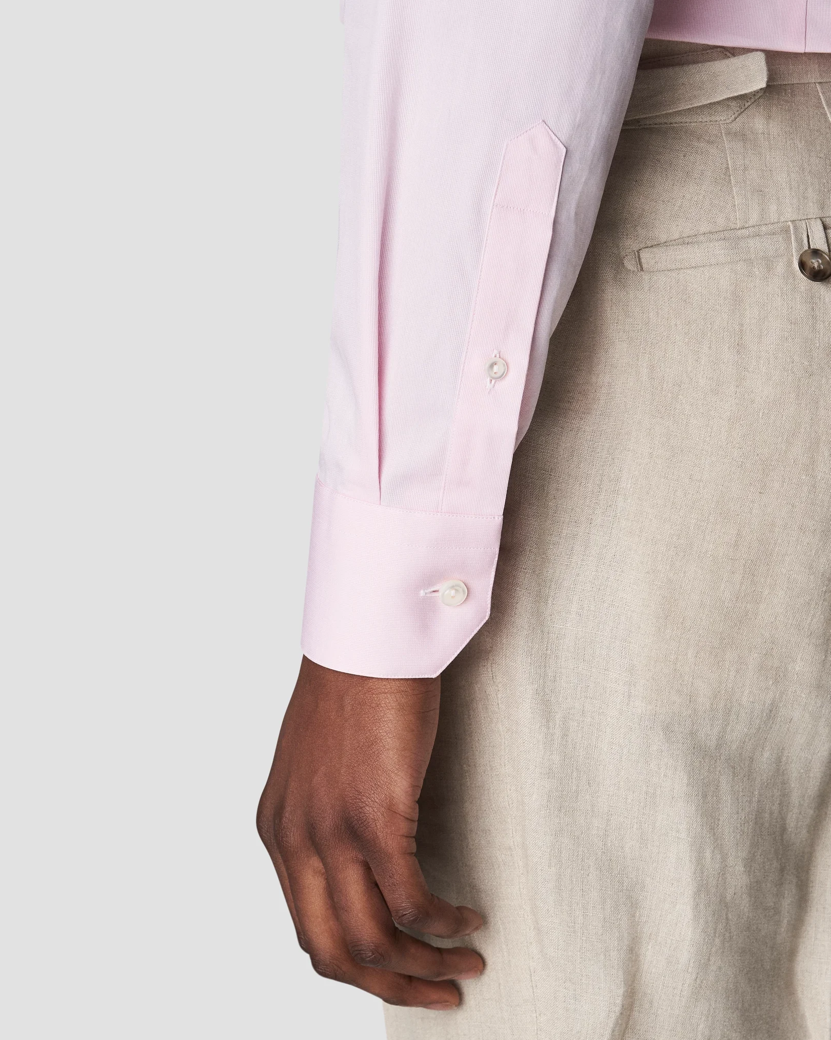 Eton - pink fine pique