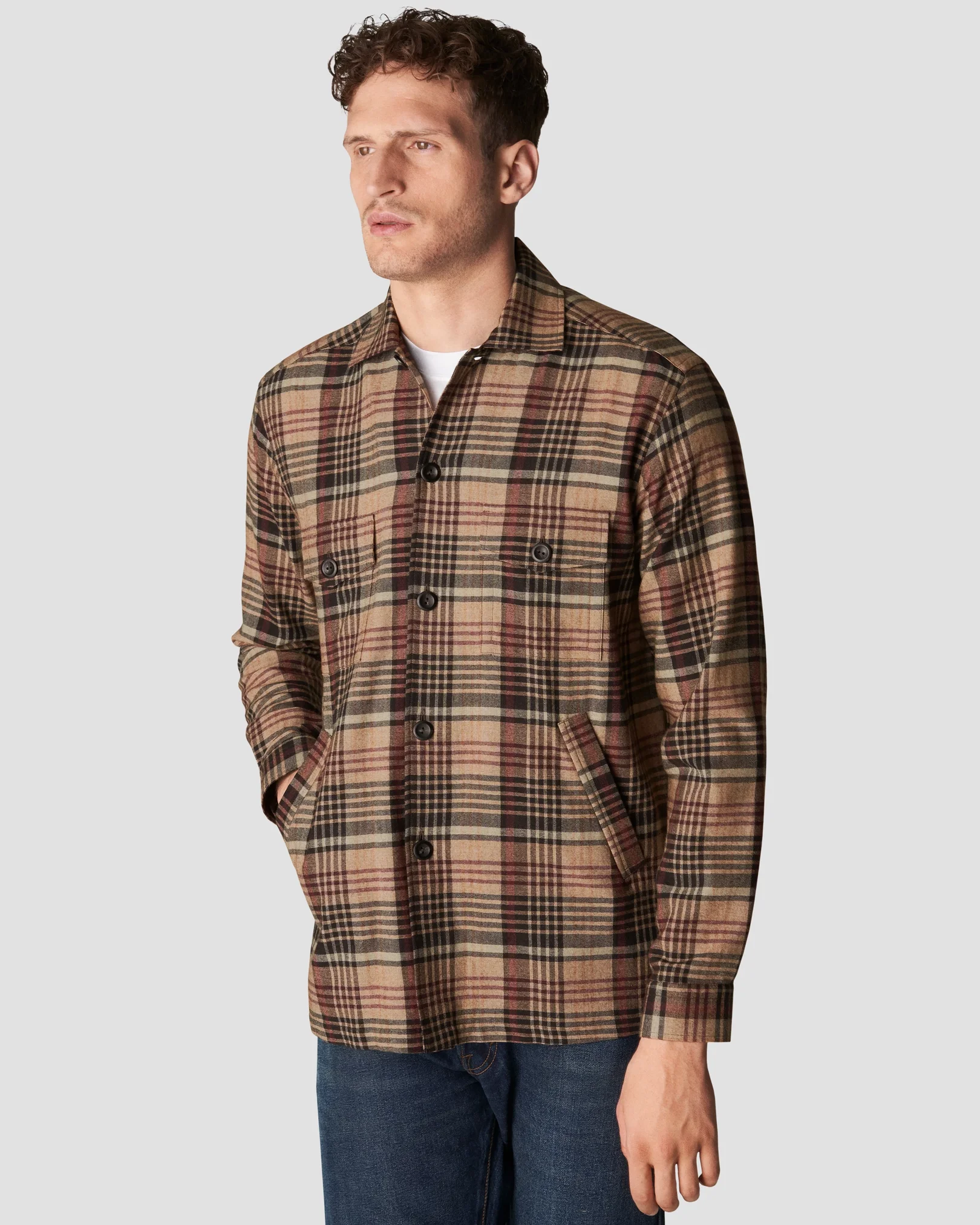 Eton - orange cotton wool cashmere