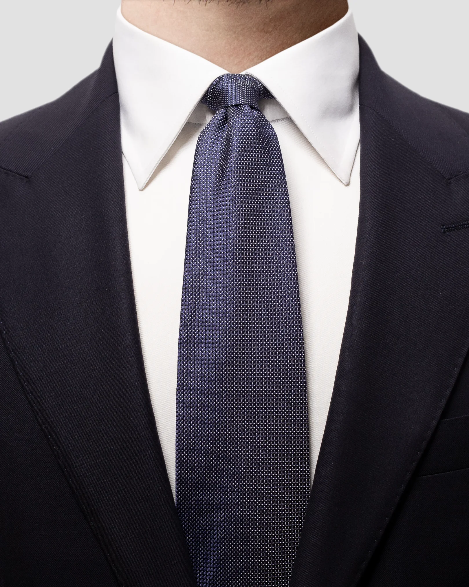 Eton - navy silk tie