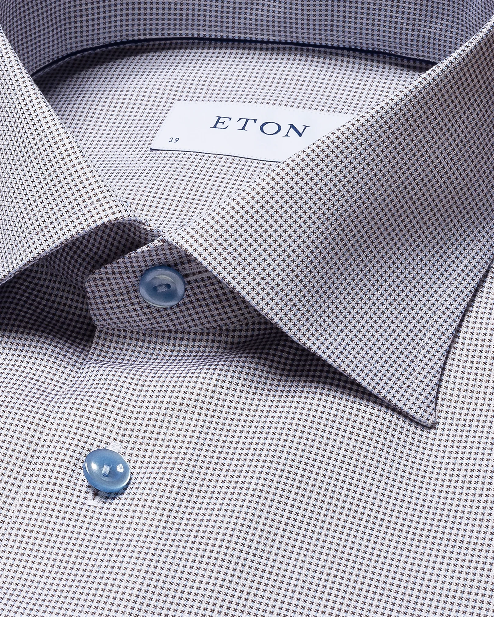 Eton - brown signature twill cut away single contemporary