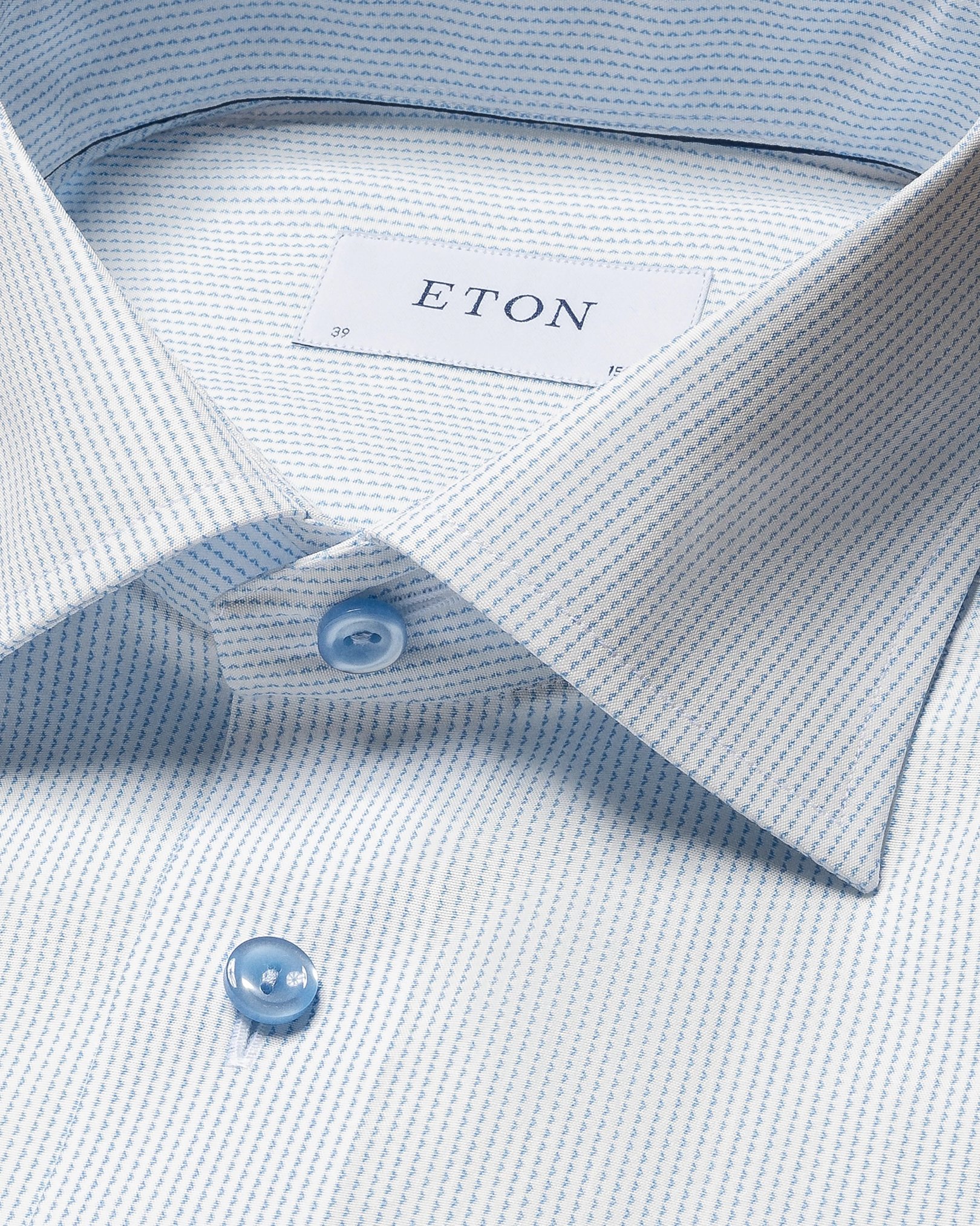 Eton - micro printed poplin shirt
