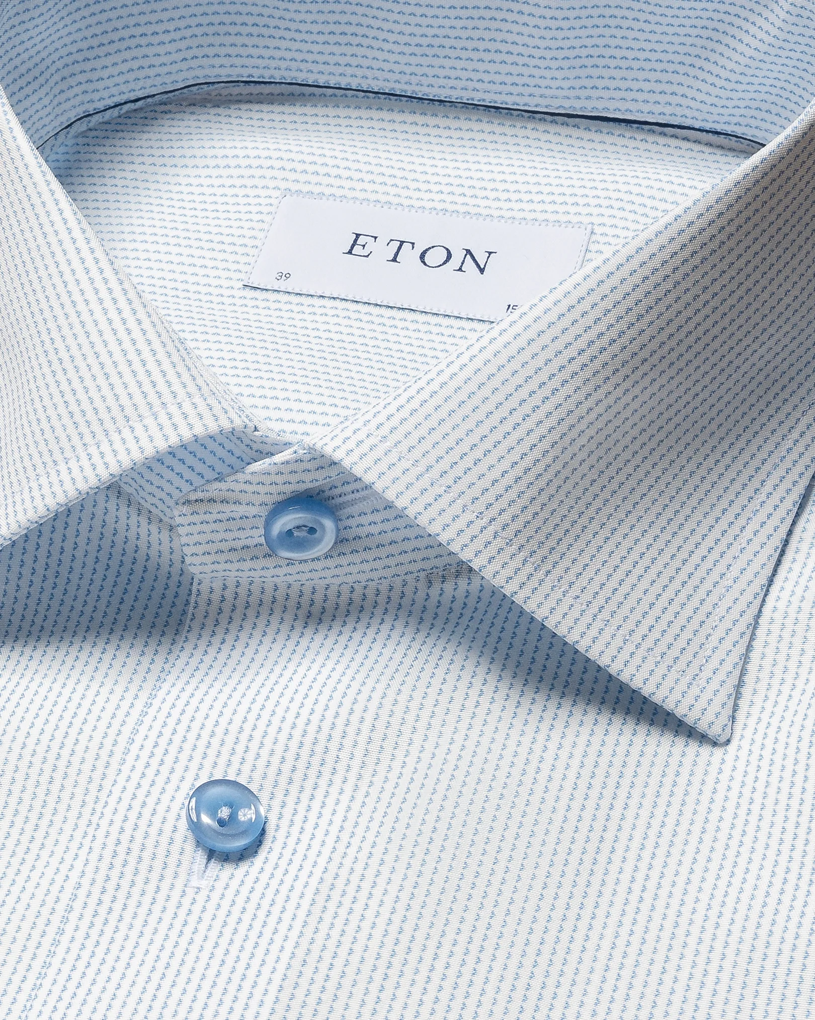 Eton - micro printed poplin shirt