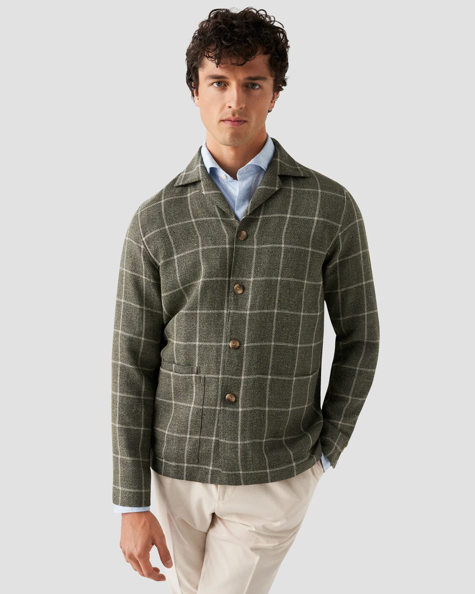 Eton - dark green hopsack