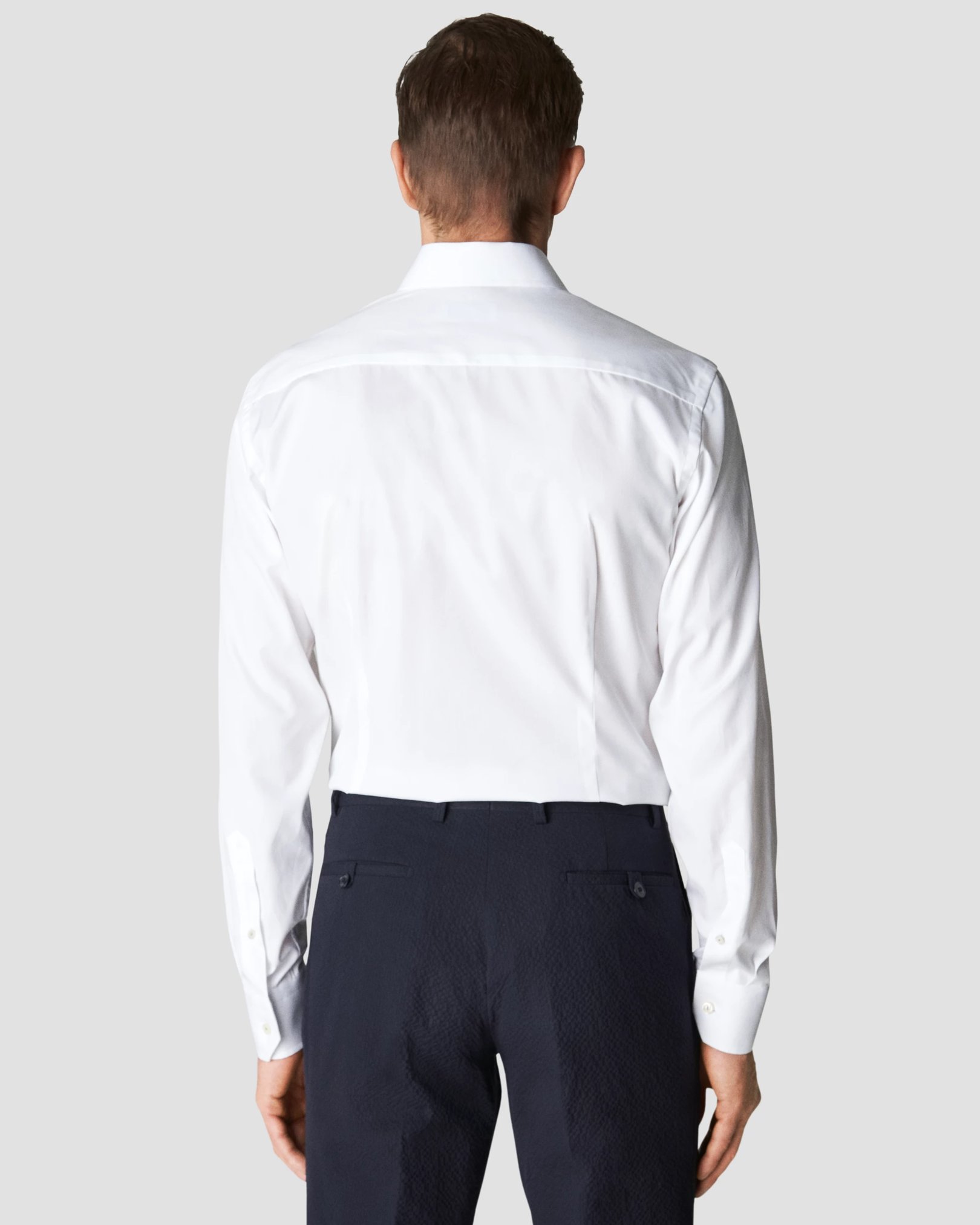 Eton - white plain weave