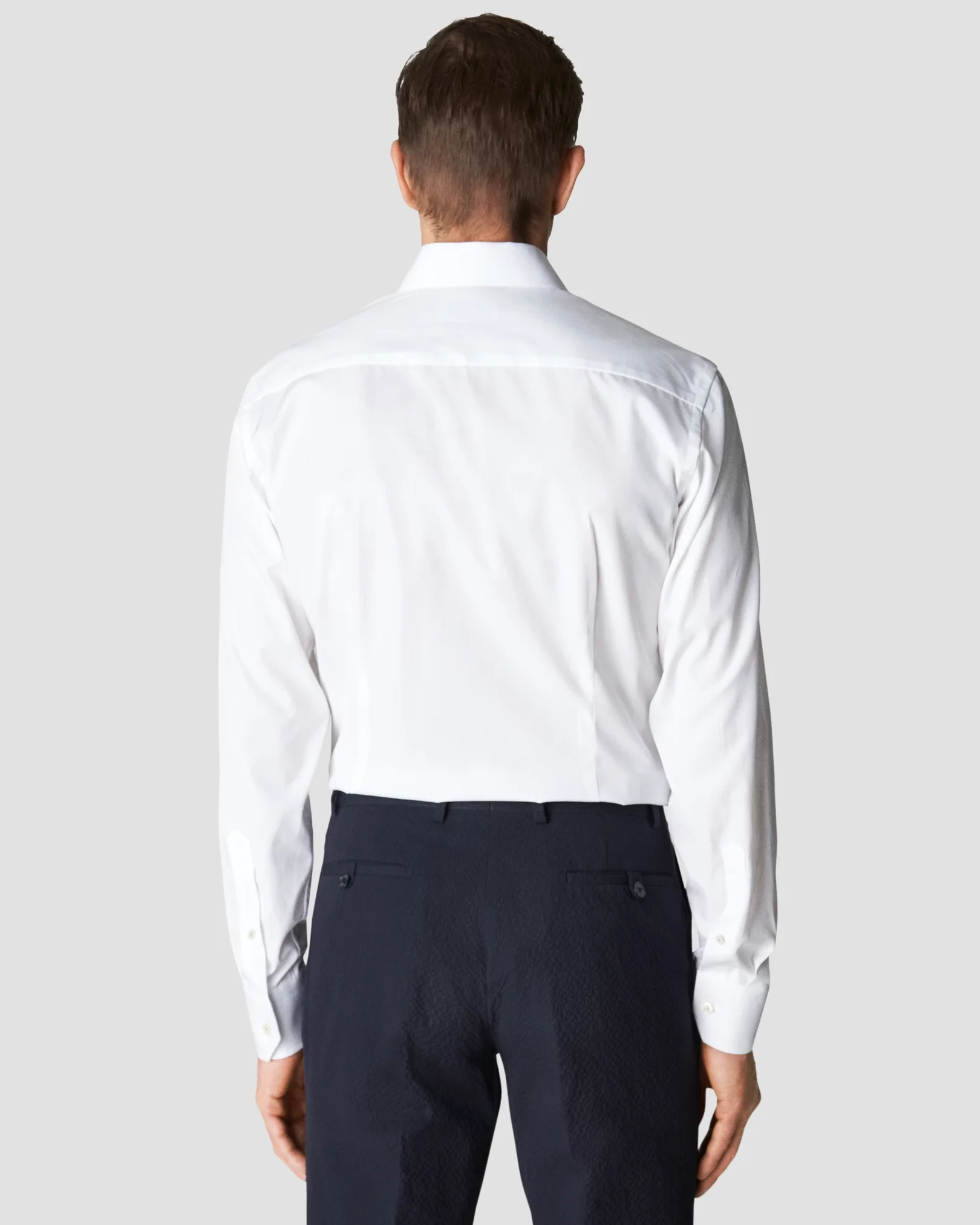 Eton - white plain weave
