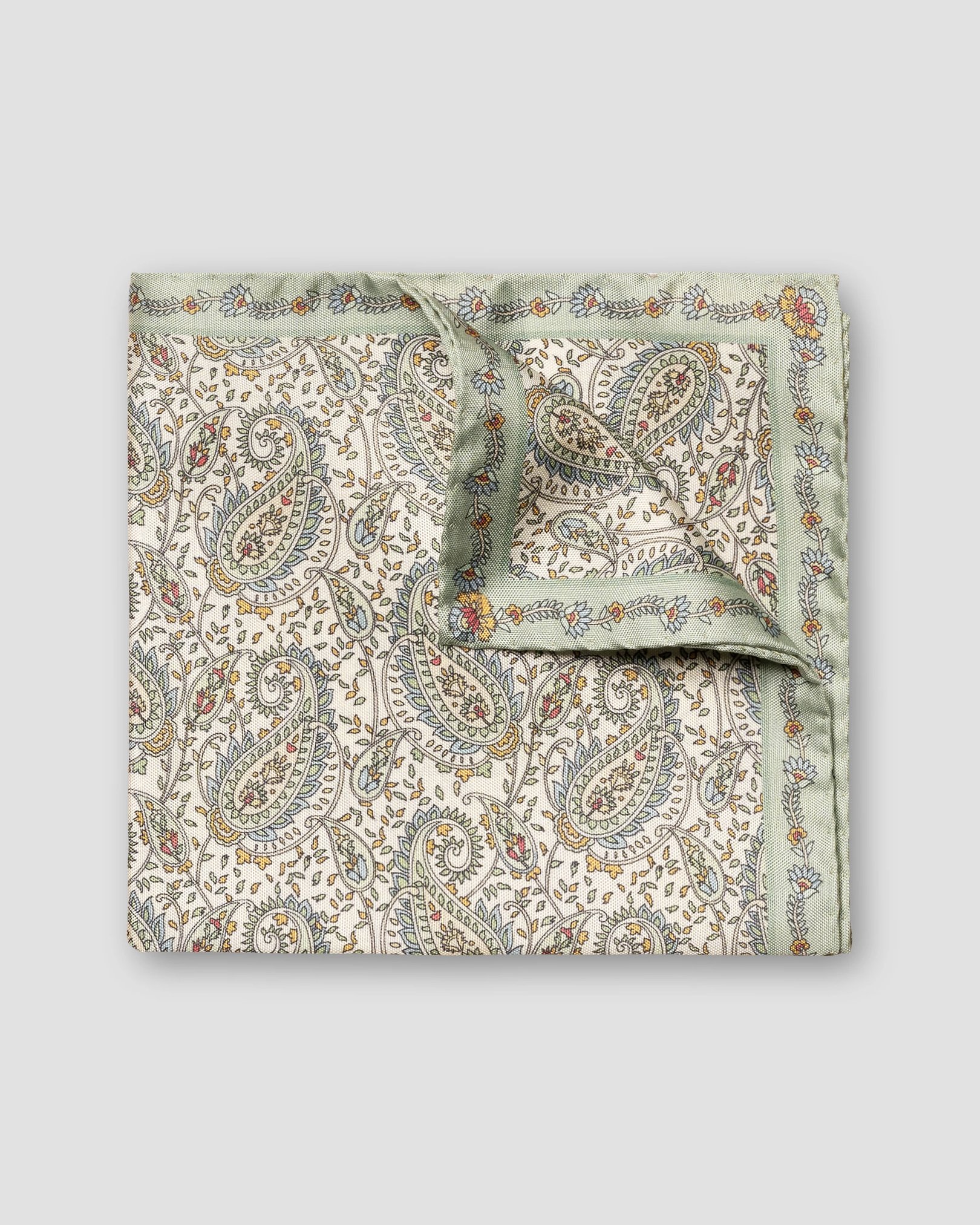 Eton - light green classic pocket square