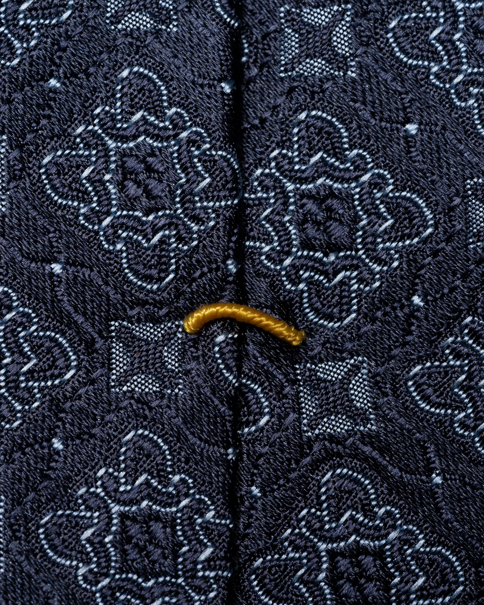 Eton - navy blue medallion tie