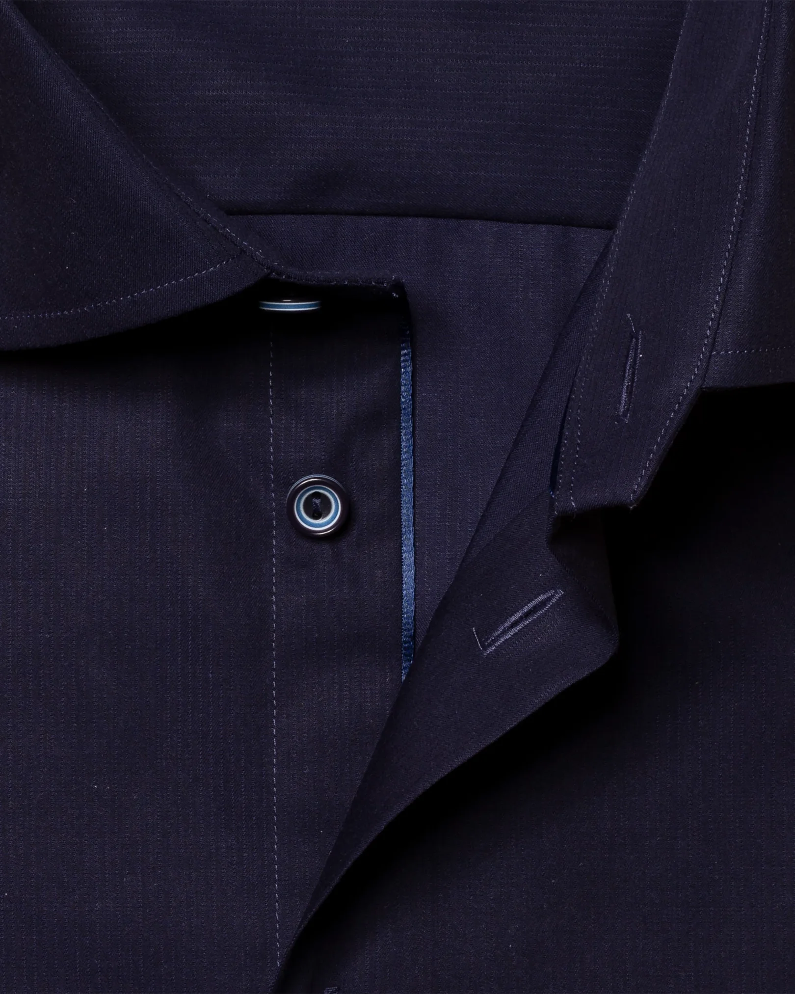 Eton - dark blue twill shirt