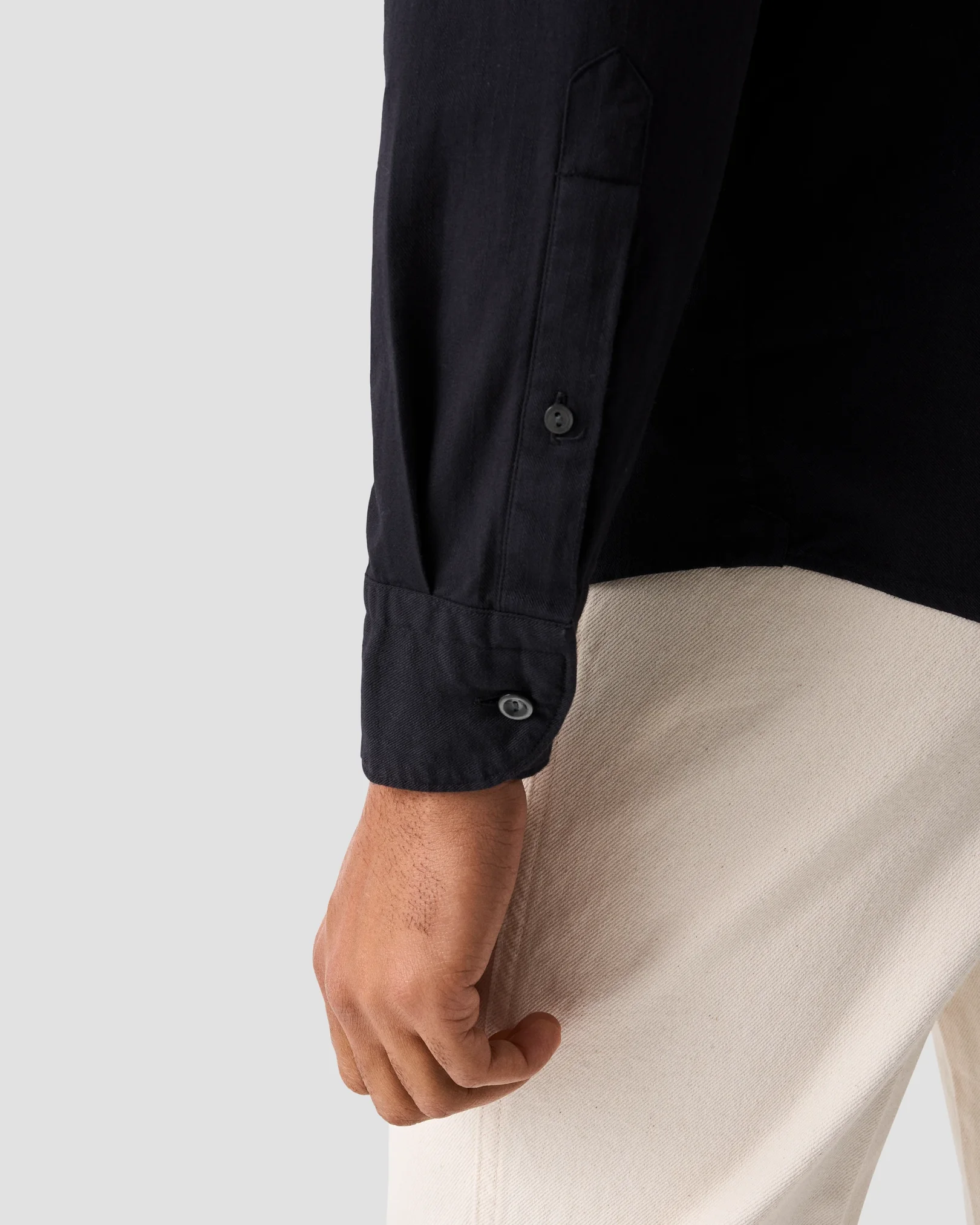 Eton - Schwarzes Denimhemd