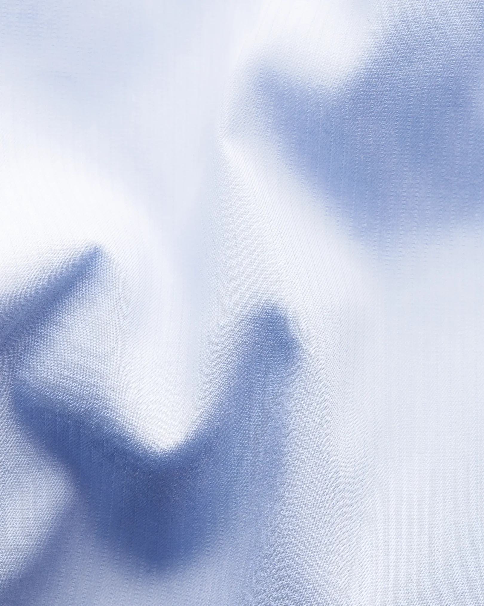 Eton - blue twill shirt cut away
