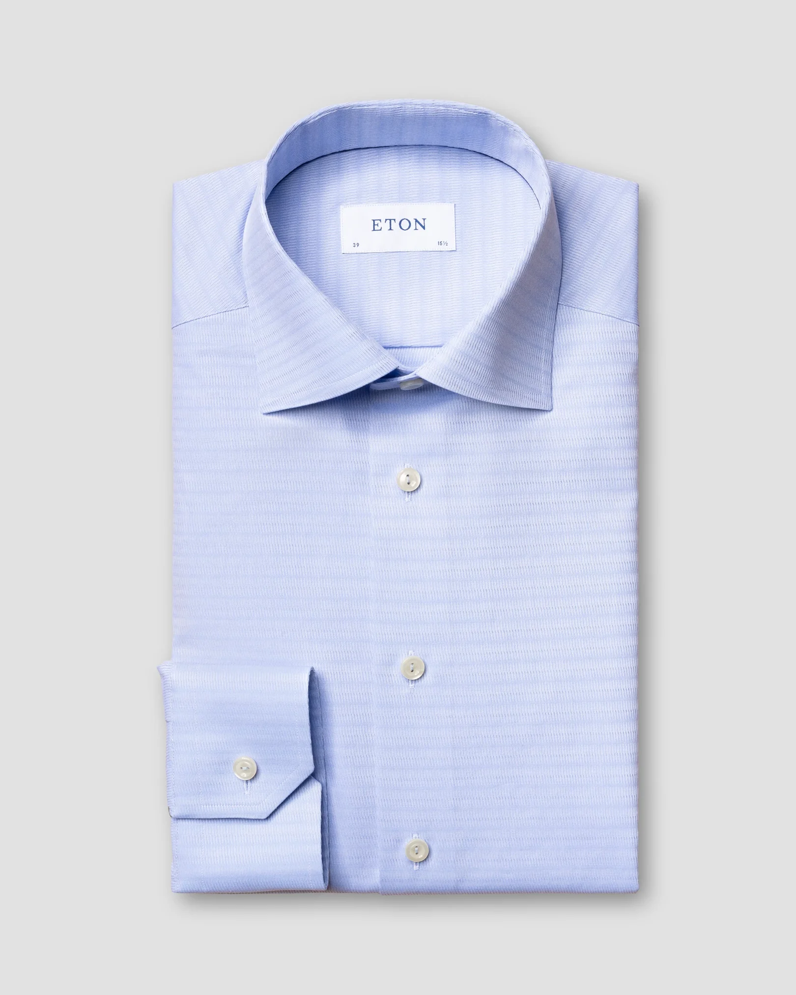 Eton - light blue brocade shirt