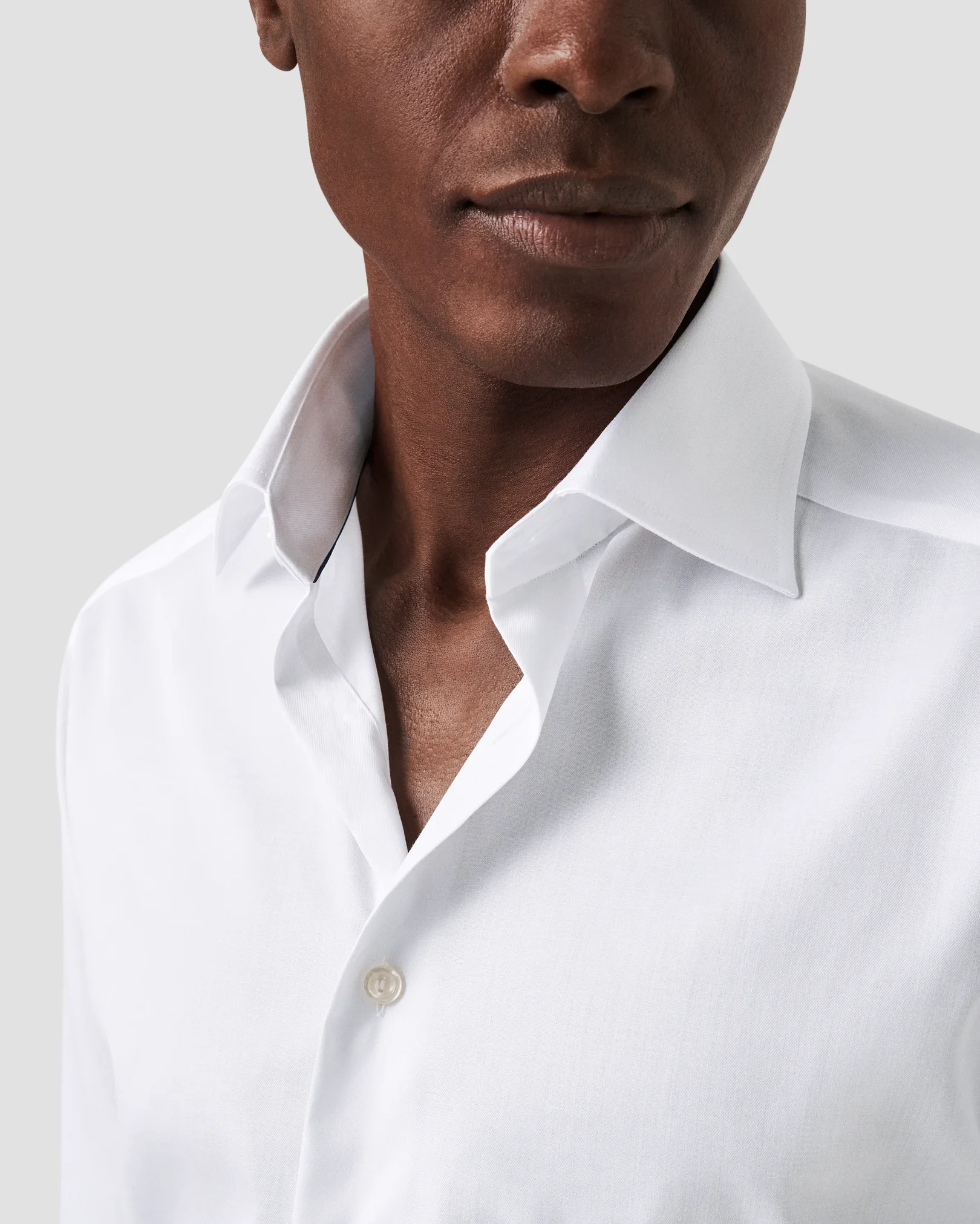 Eton - White Signature Twill Shirt – Extra Long Sleeves