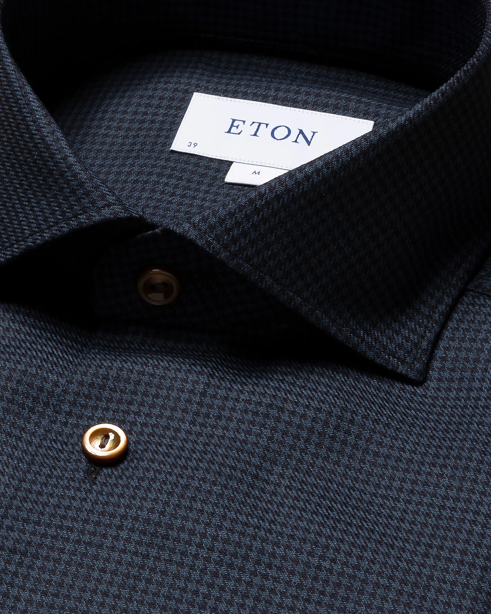 Eton - dark blue merino shirt