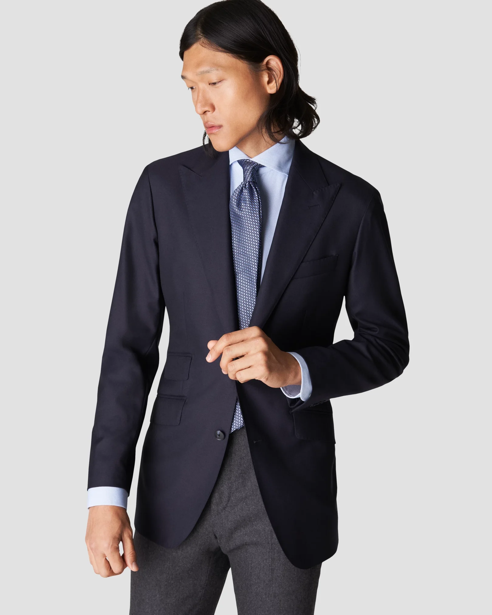 Eton - light blue 4 waystretch