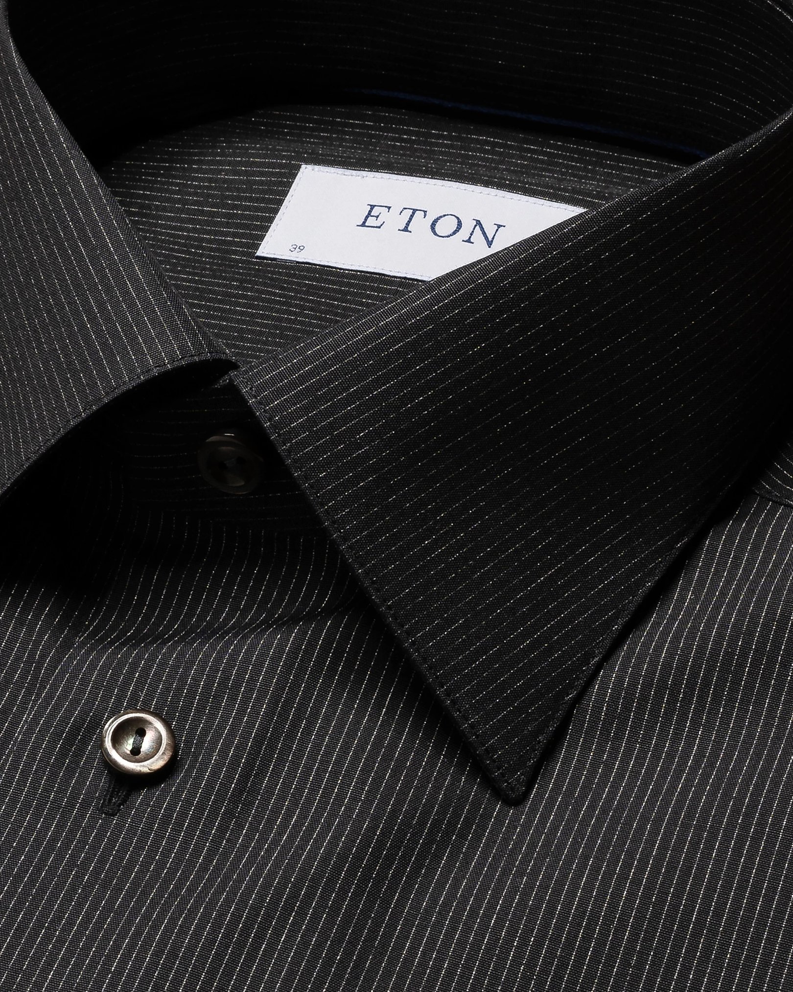 Eton - black evening poplin