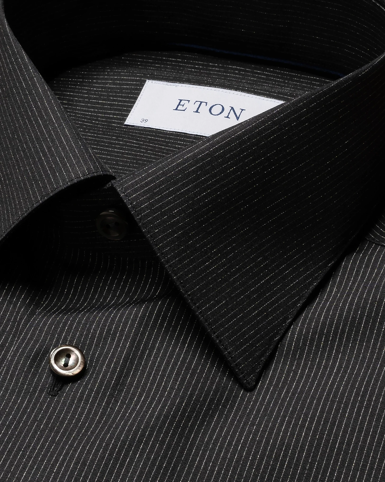 Eton - black evening poplin