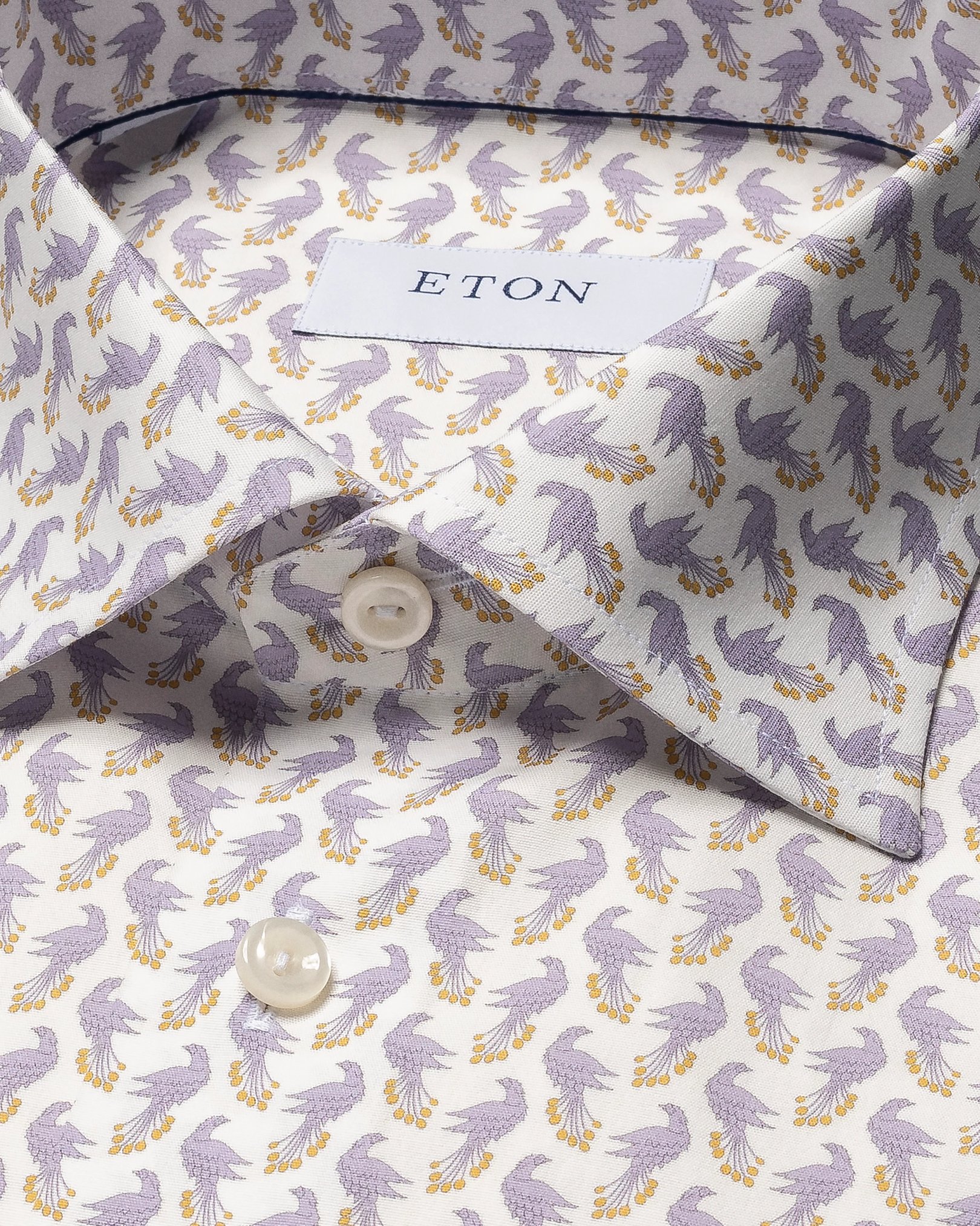 Eton - peacock poplin shirt
