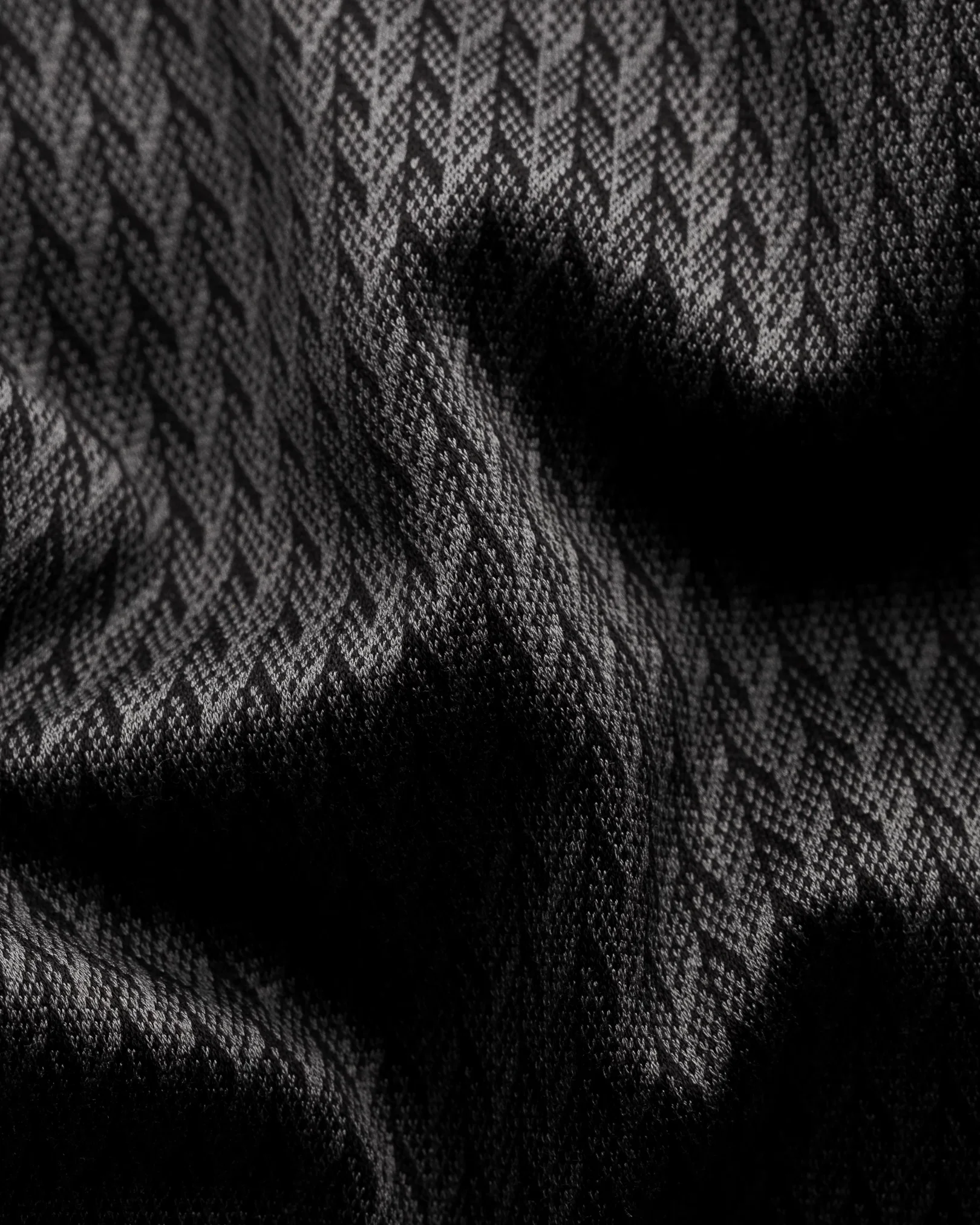 Eton - black jacquard knit