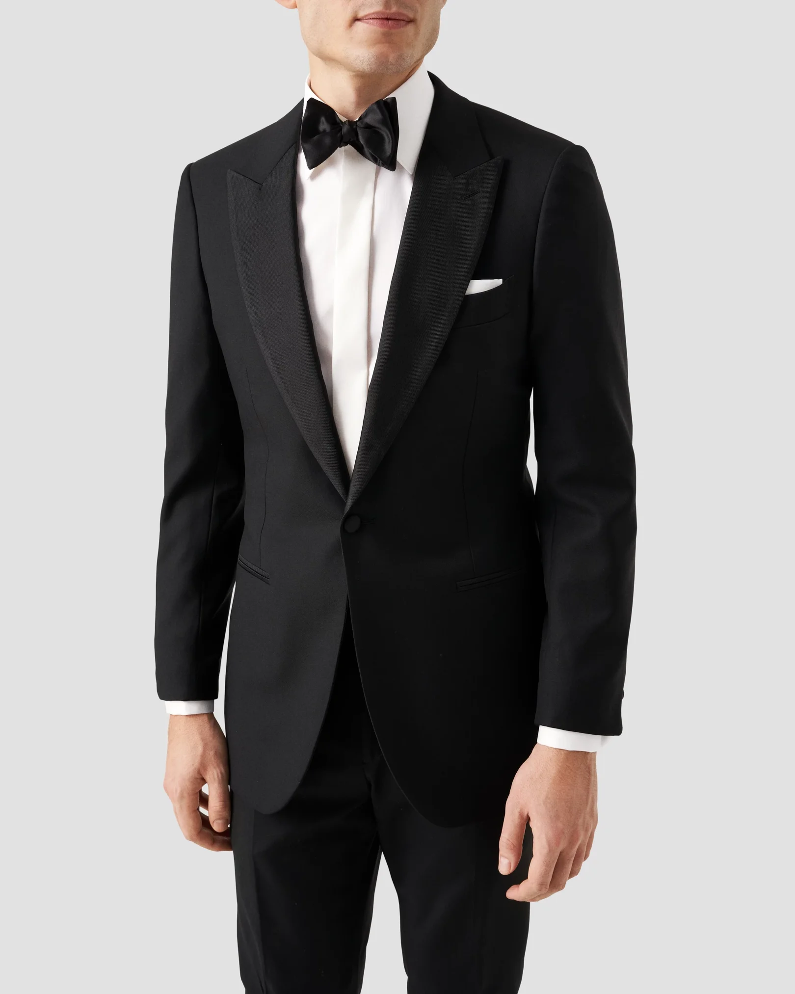 Eton - off white twill evening shirt