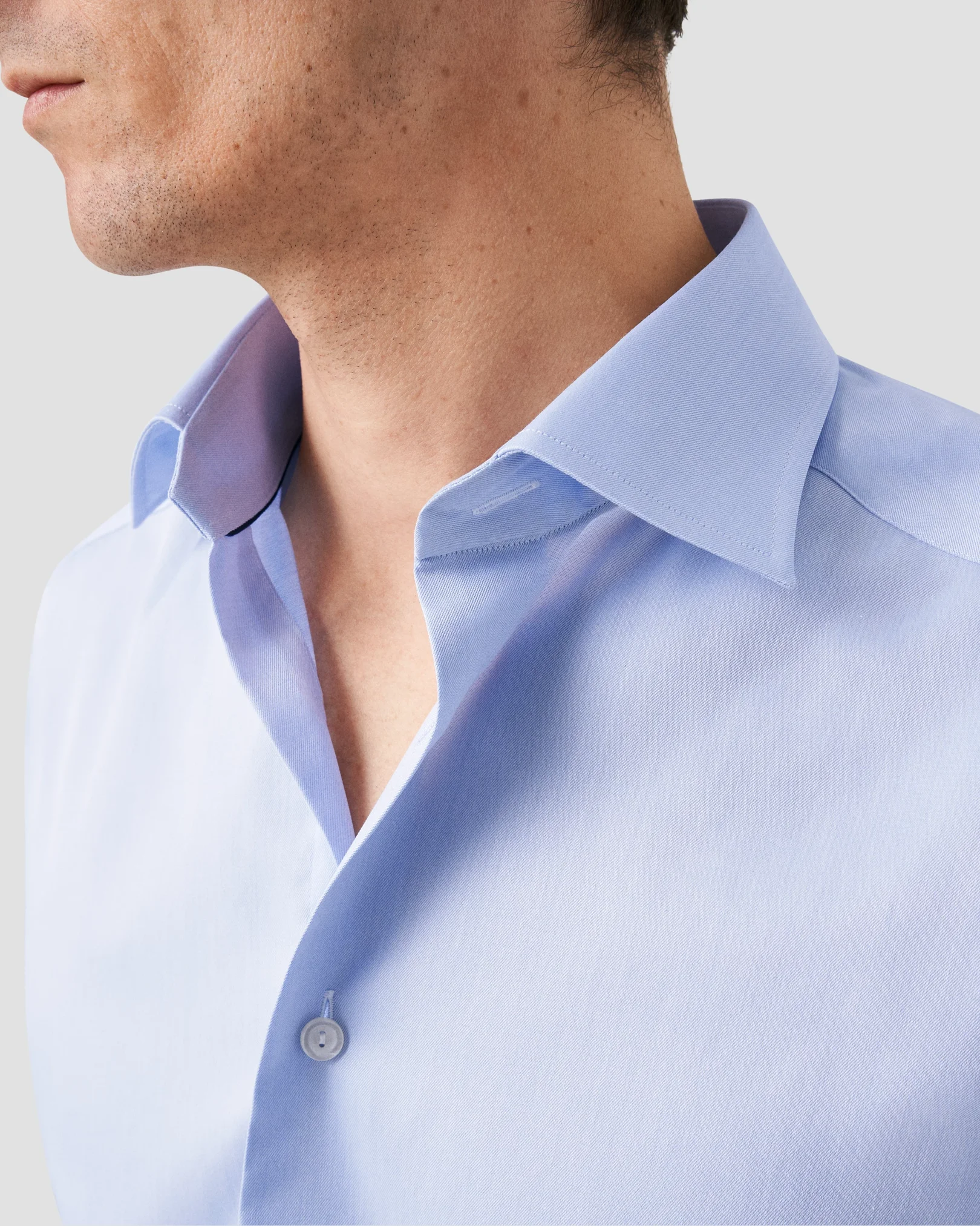 Eton - light blue french cuff shirt