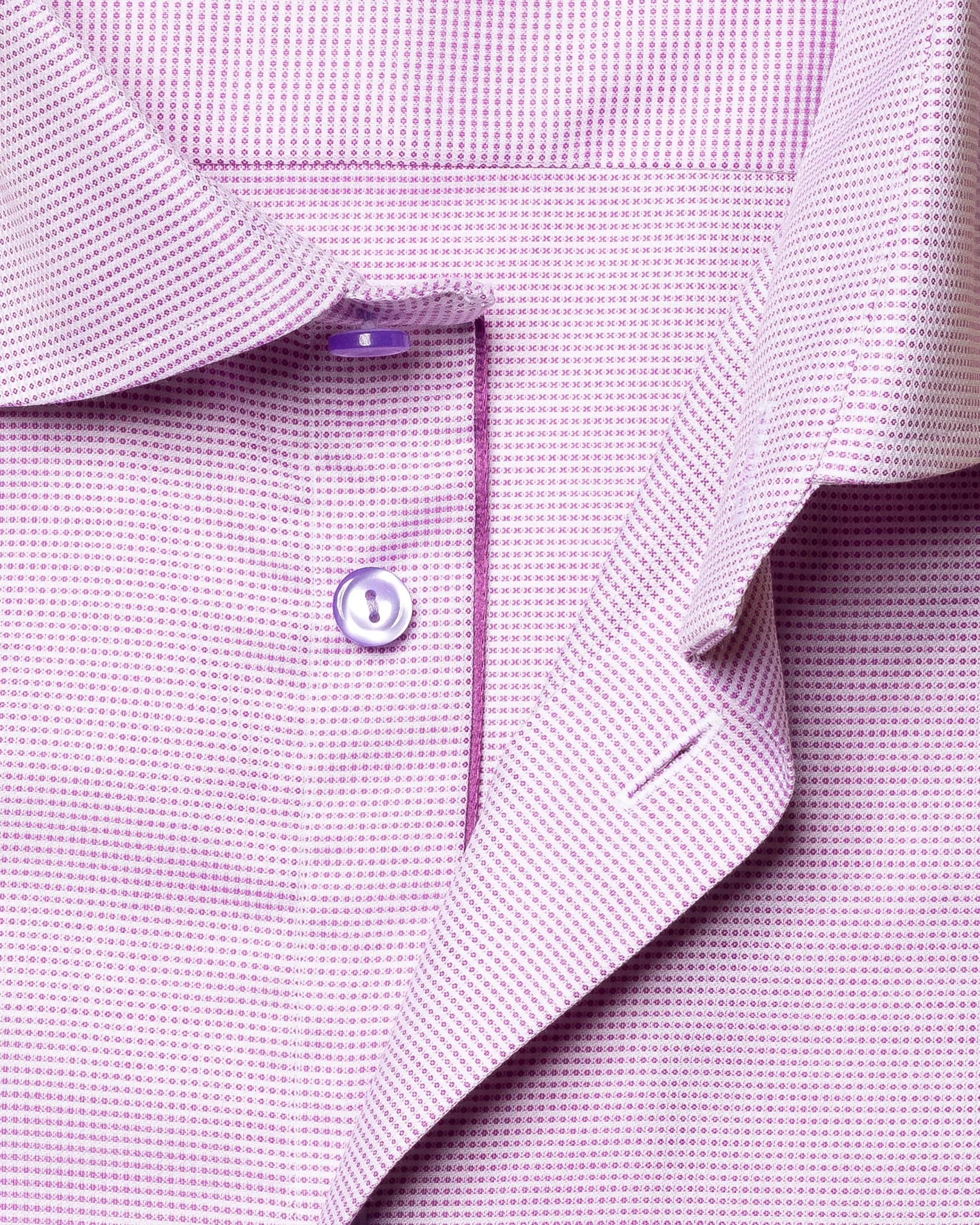 Eton - mid purple dobby cut away single slim