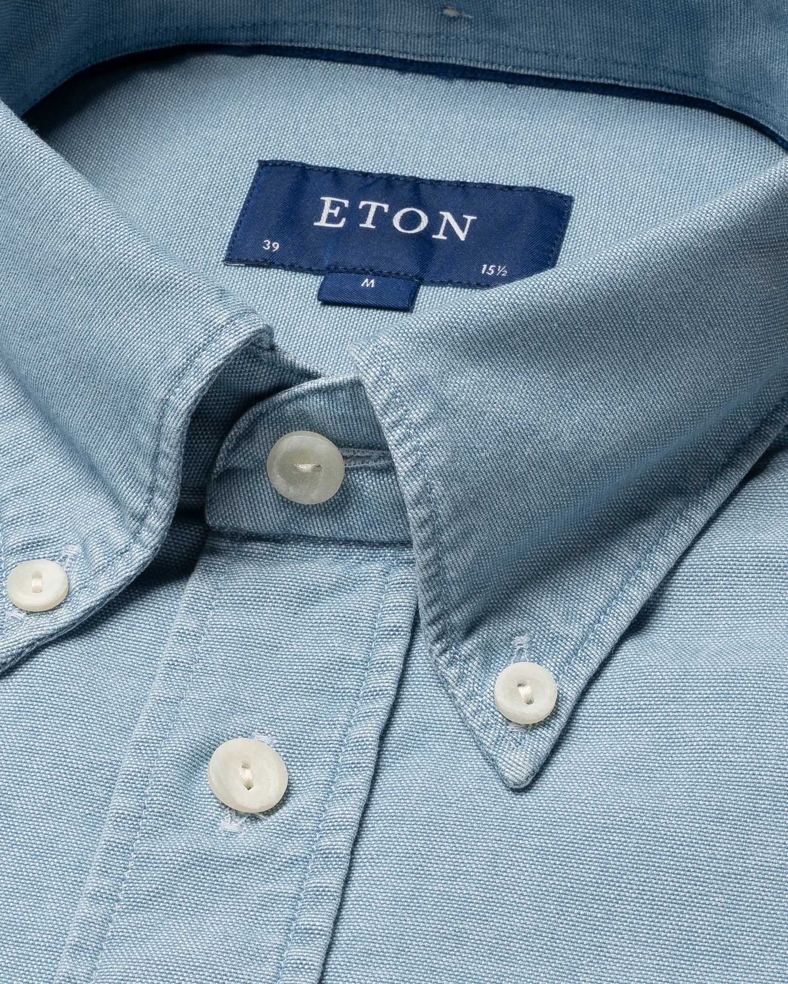 Eton - mid blue signature oxford shirt