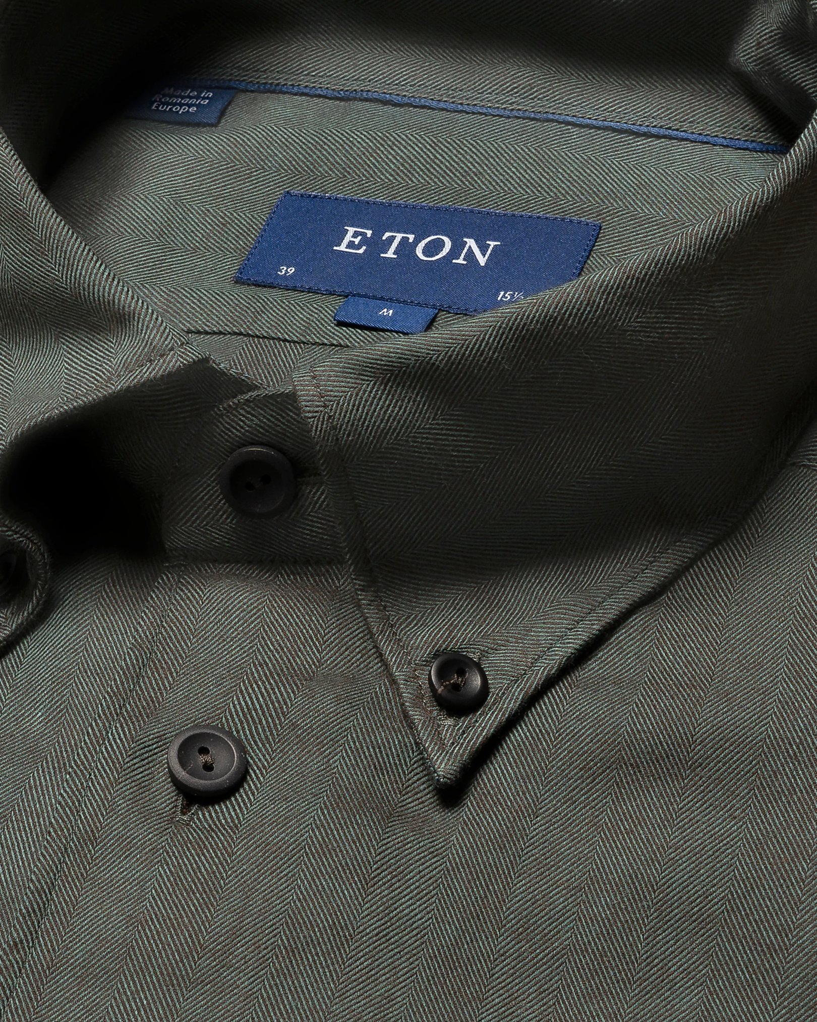 Eton - dark green lightweight flannel