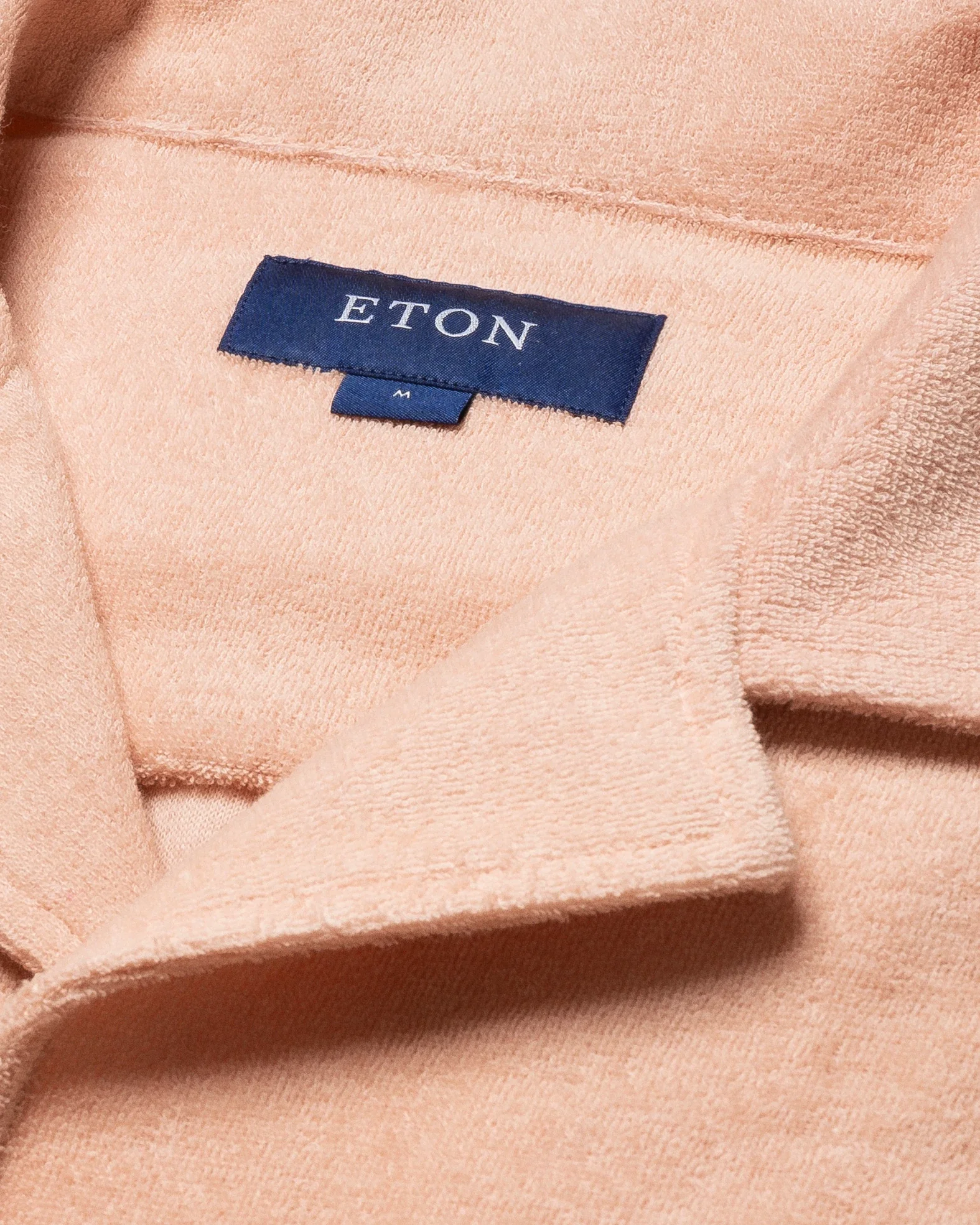 Eton - orange jerseyterryfrotte turn down short terry terry