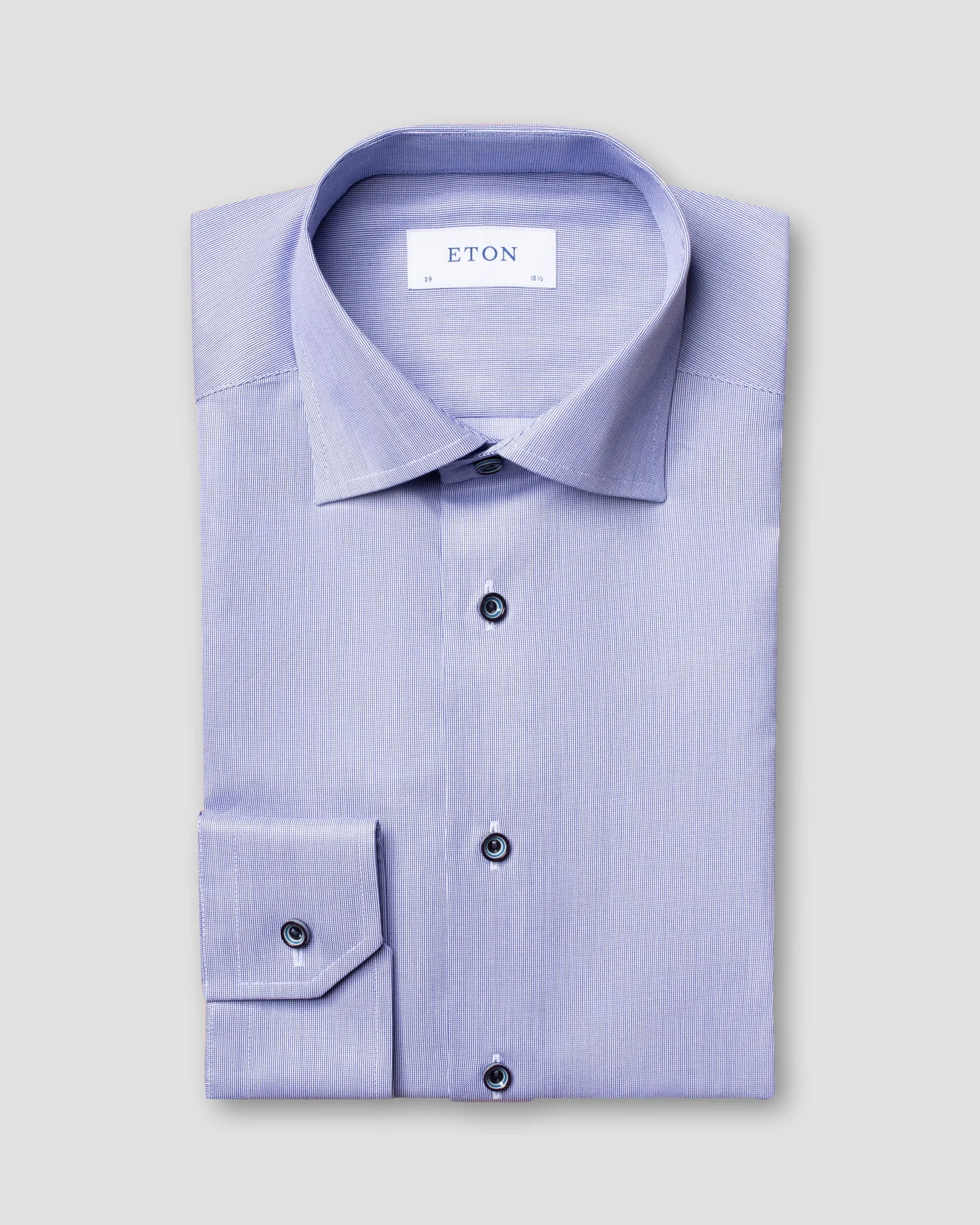 Eton - pastel navy shirt