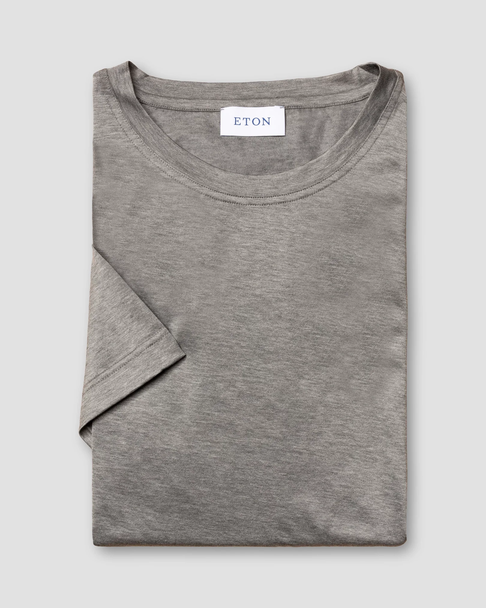 Eton - Grey Filo di Scozia Cotton T-Shirt