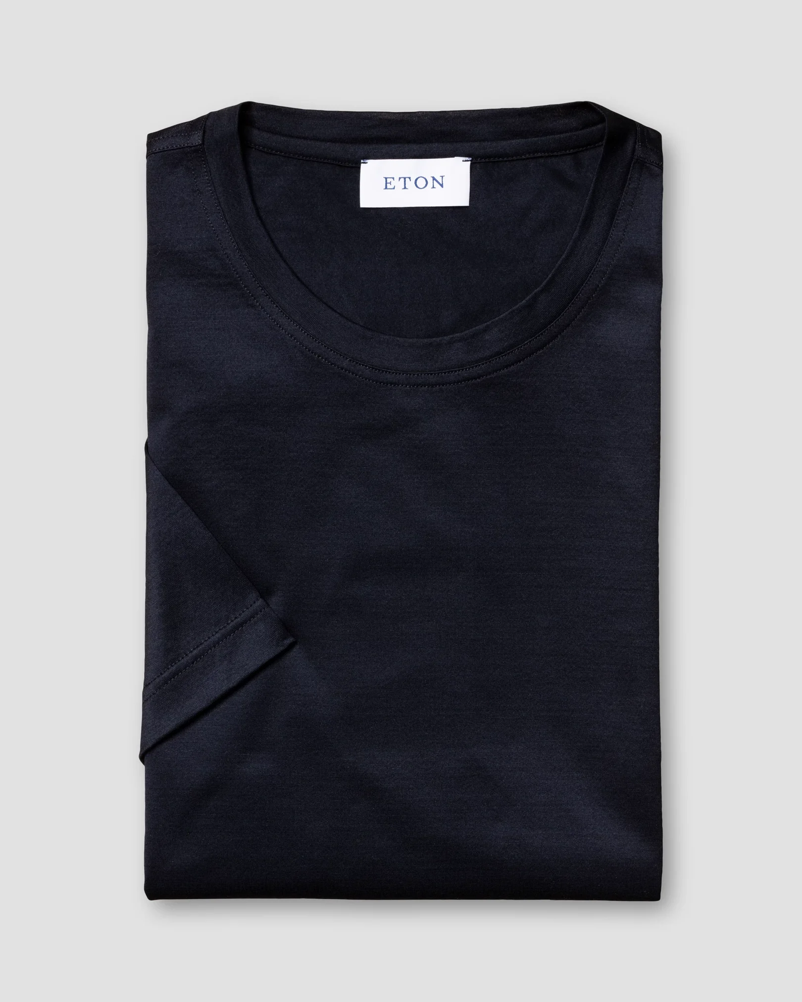 Eton - Dark navy Filo di Scozia Cotton T-Shirt