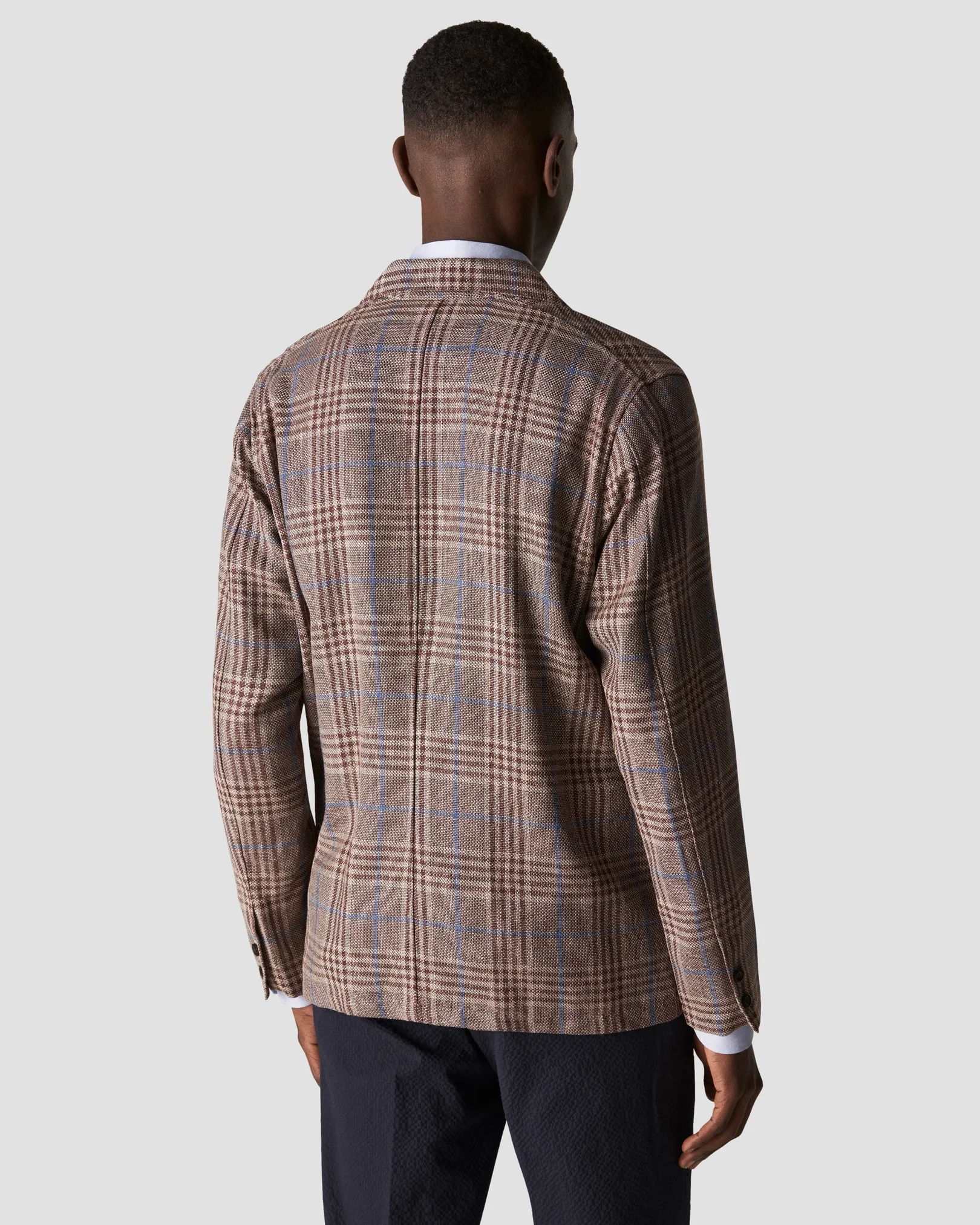 Eton - brown hopsack overshirt