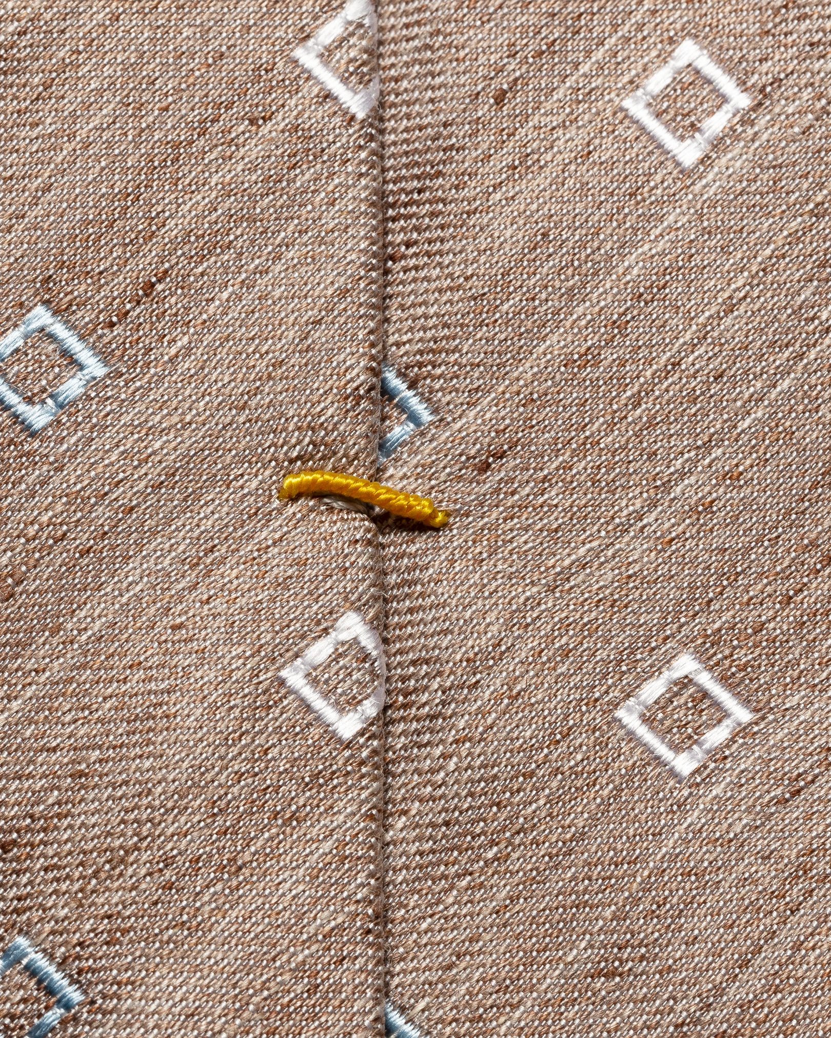 Eton - dark brown linen silk blend