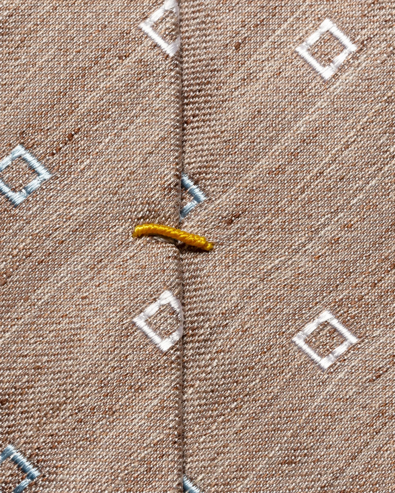 Eton - dark brown linen silk blend