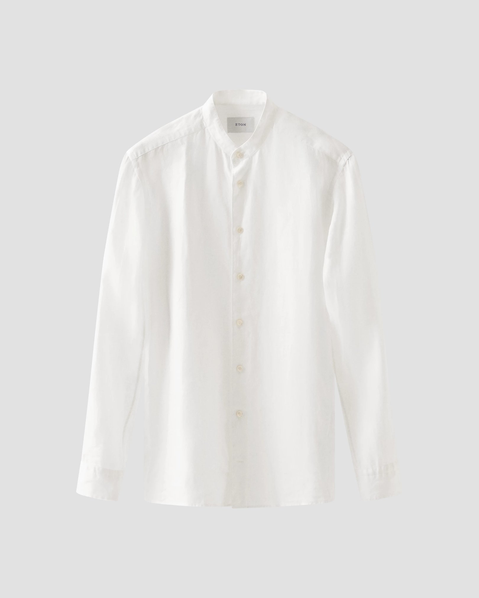 Eton - Solid Plain Weave Linen Shirt