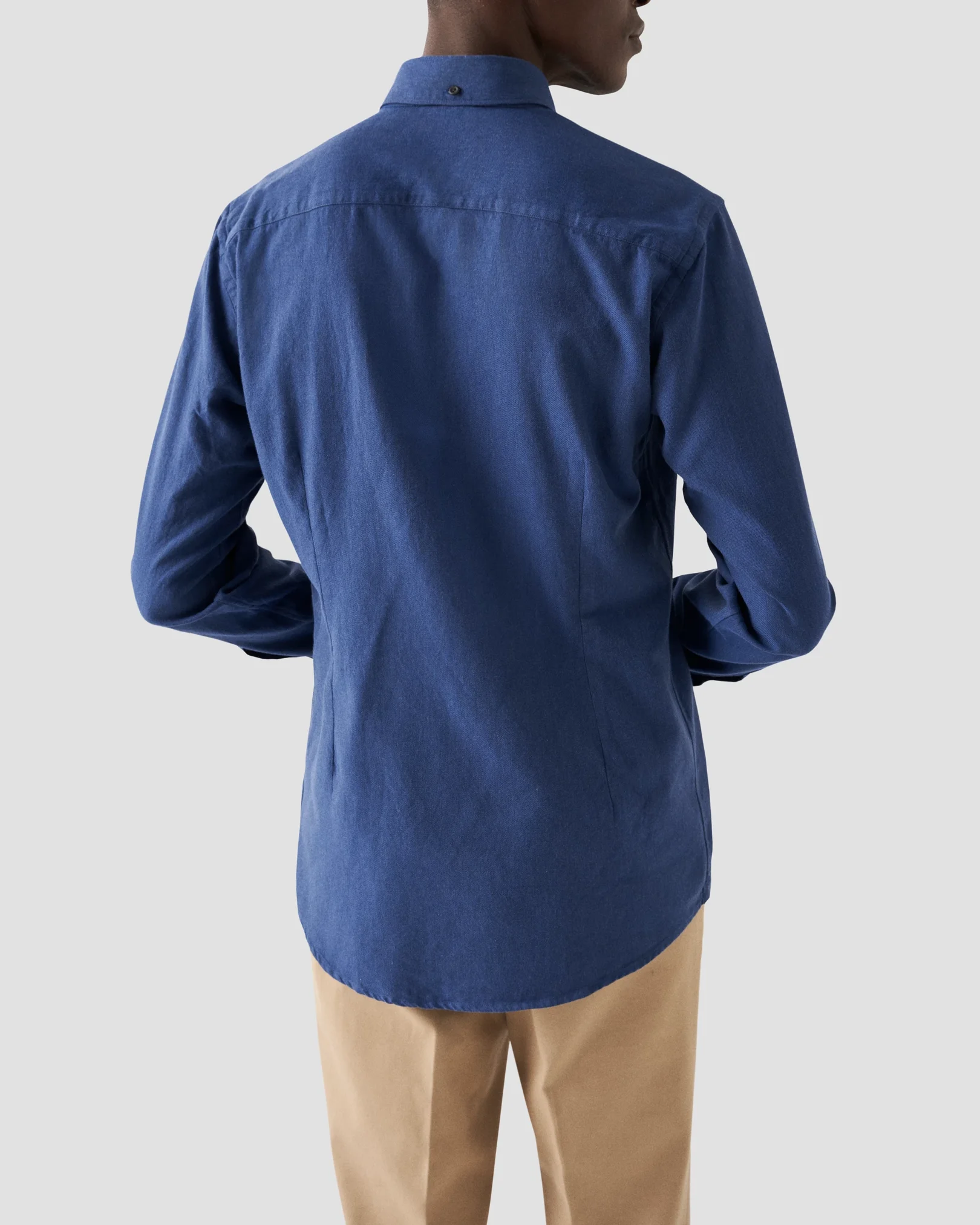 Eton - navy flanell shirt