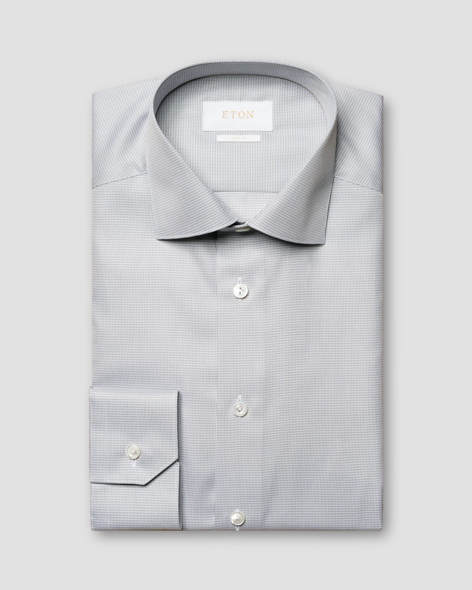 Eton - light grey houndstooth giza