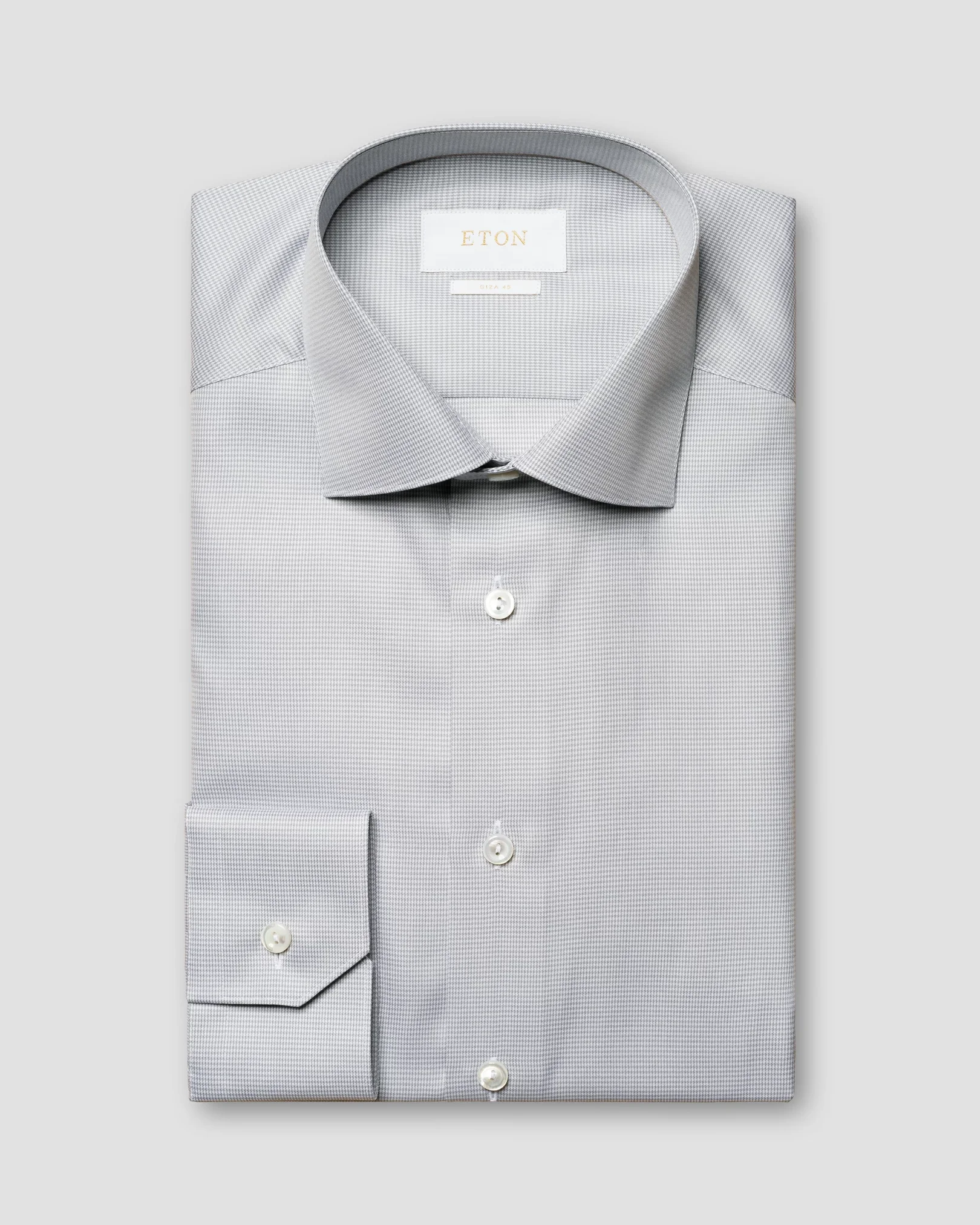 Eton - light grey houndstooth giza