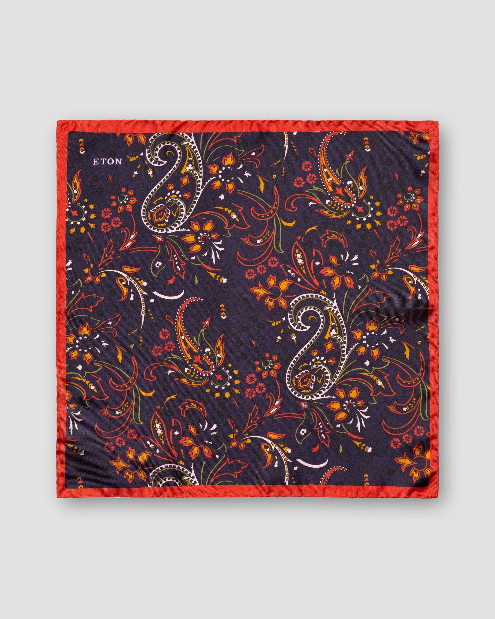 Eton - navy blue autum print
