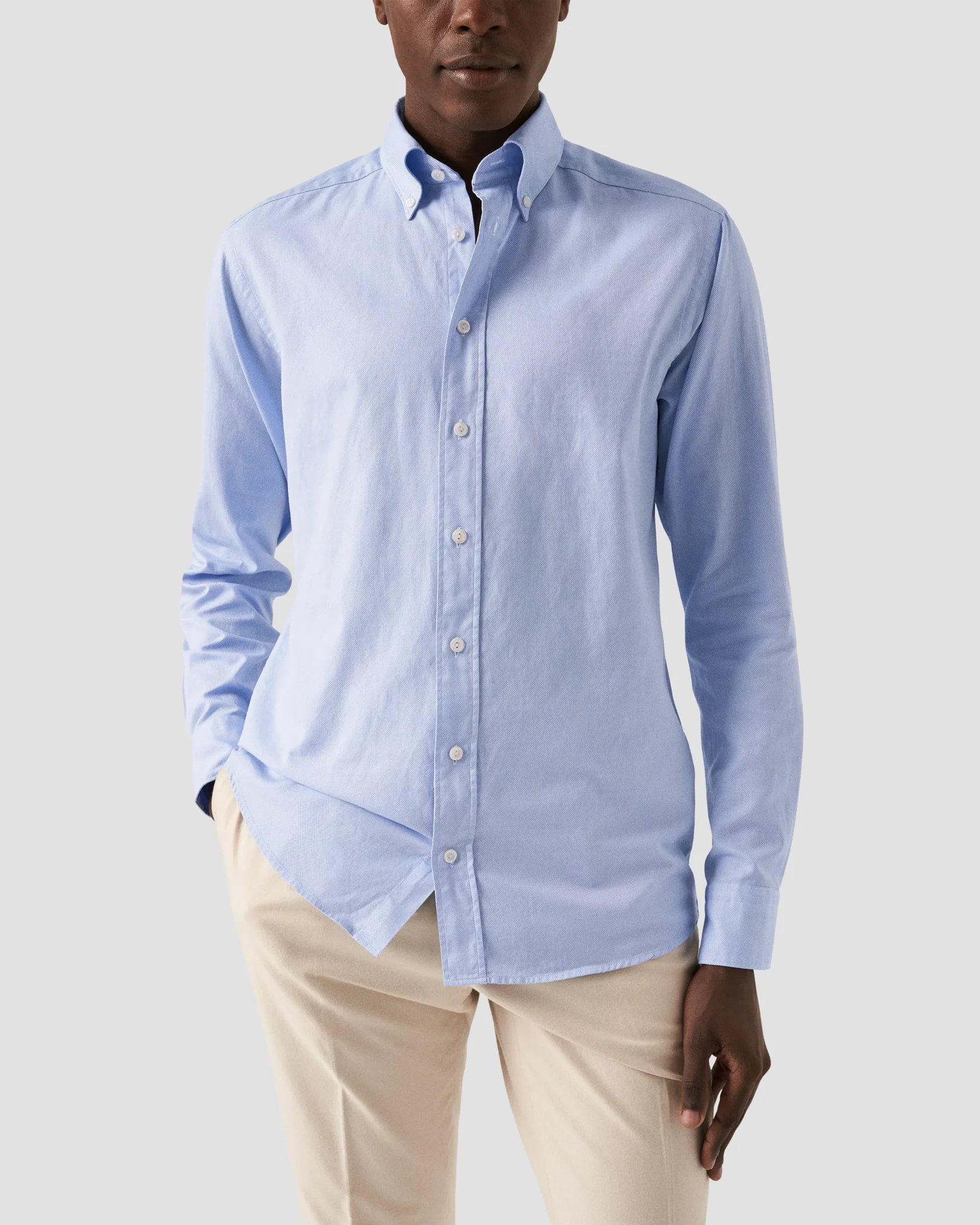 Eton - lightblue royal oxford shirt soft