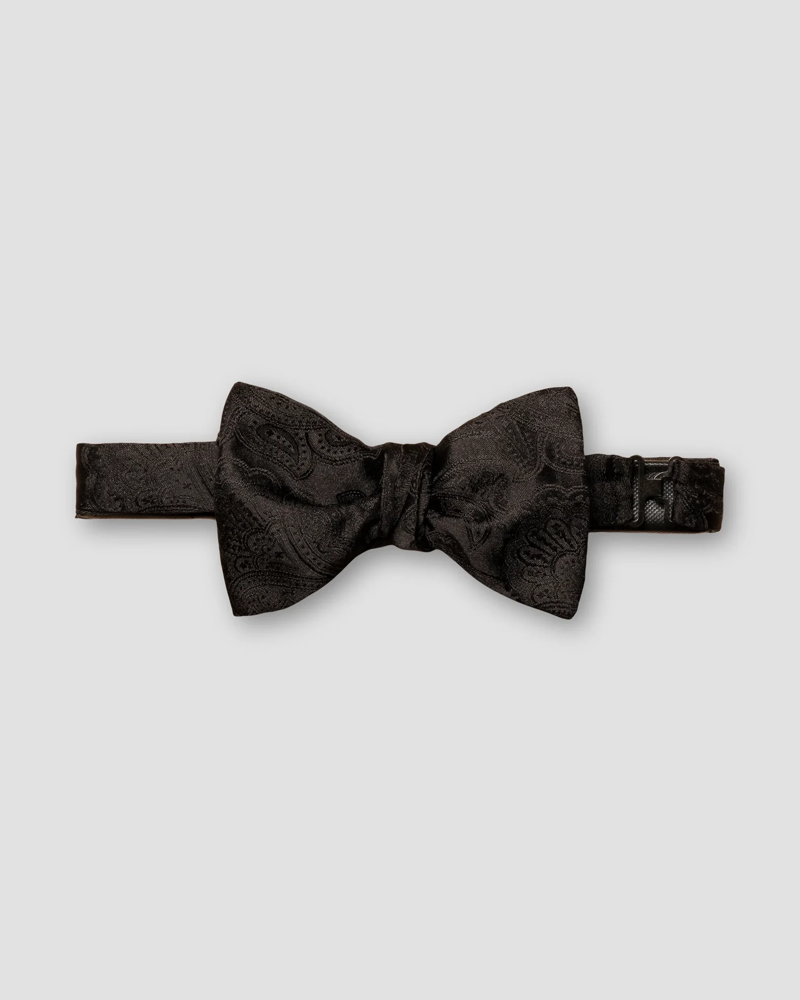Eton - black paisley woven ready tied