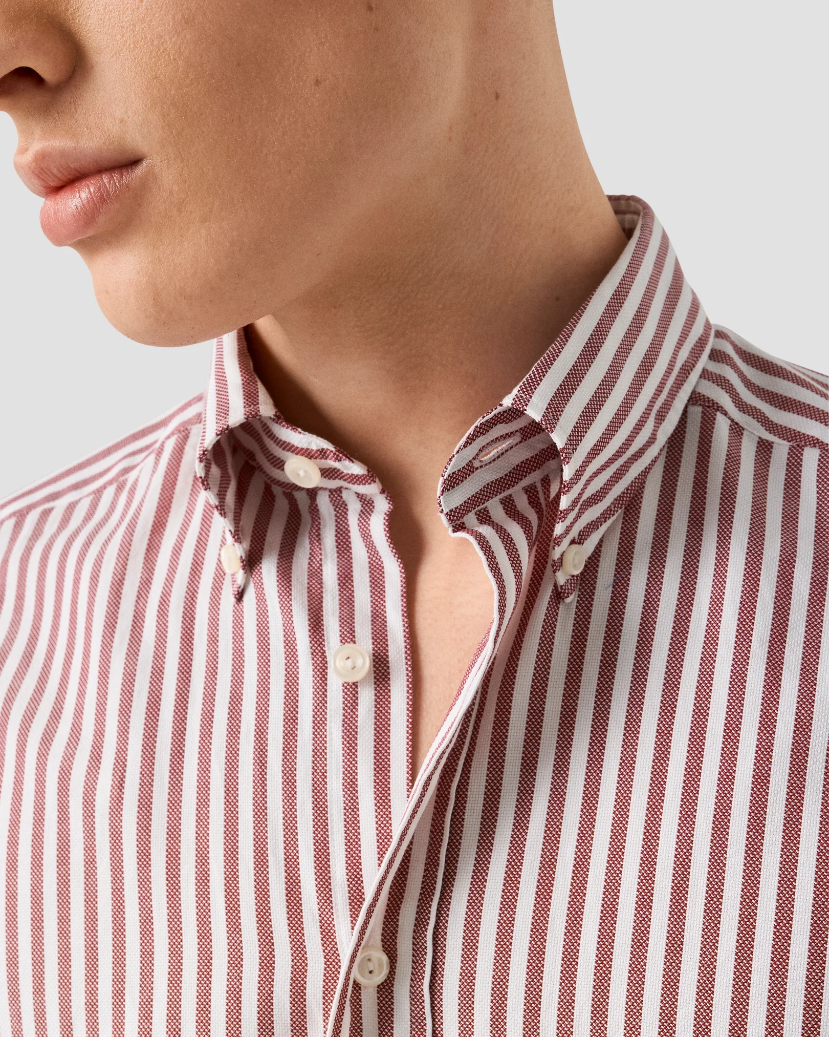 Eton - bengal striped royal oxford shirt