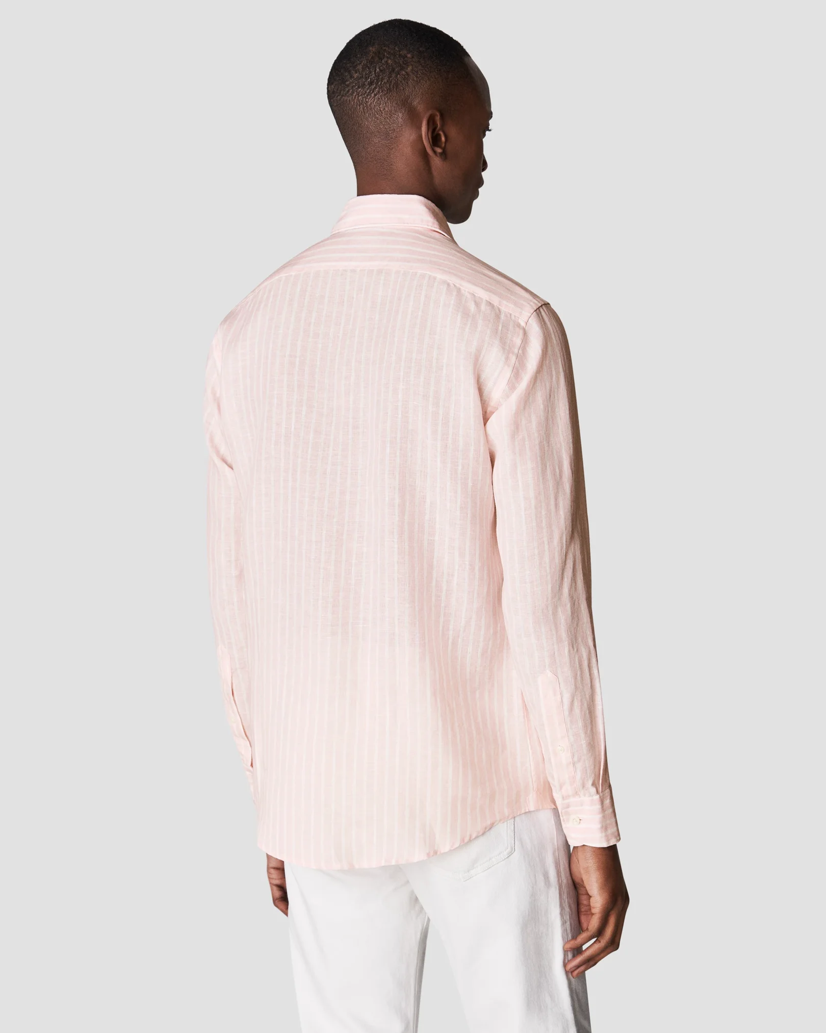 Eton - pink striped linen shirt