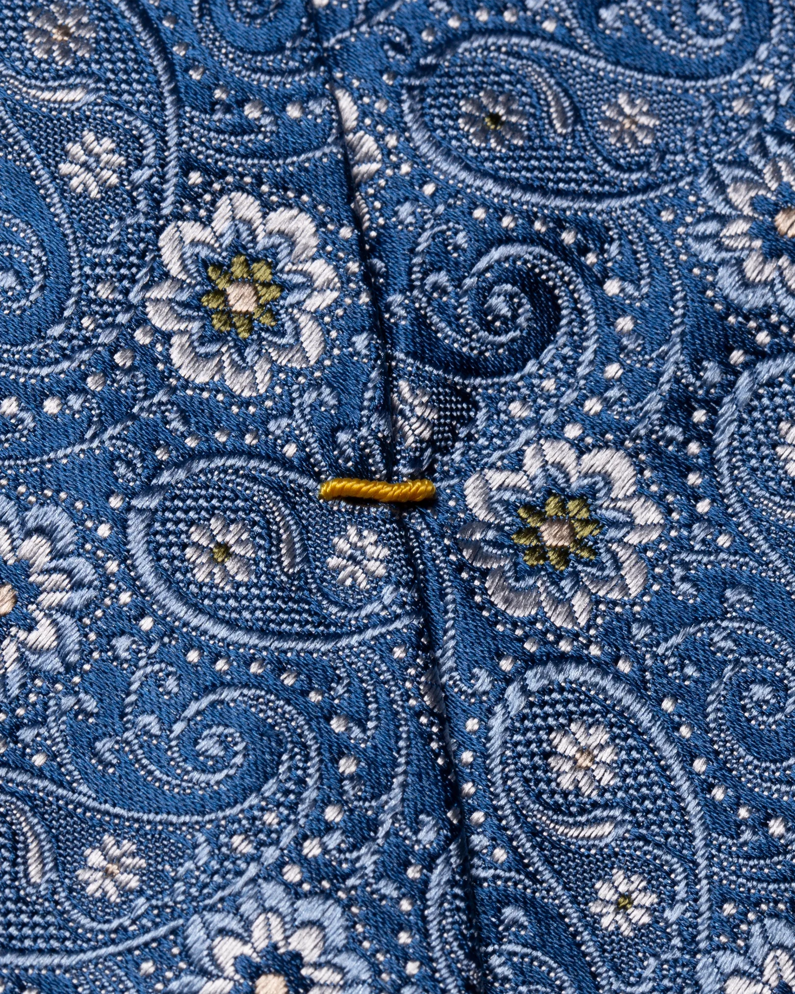 Eton - dark blue paisley floral tie