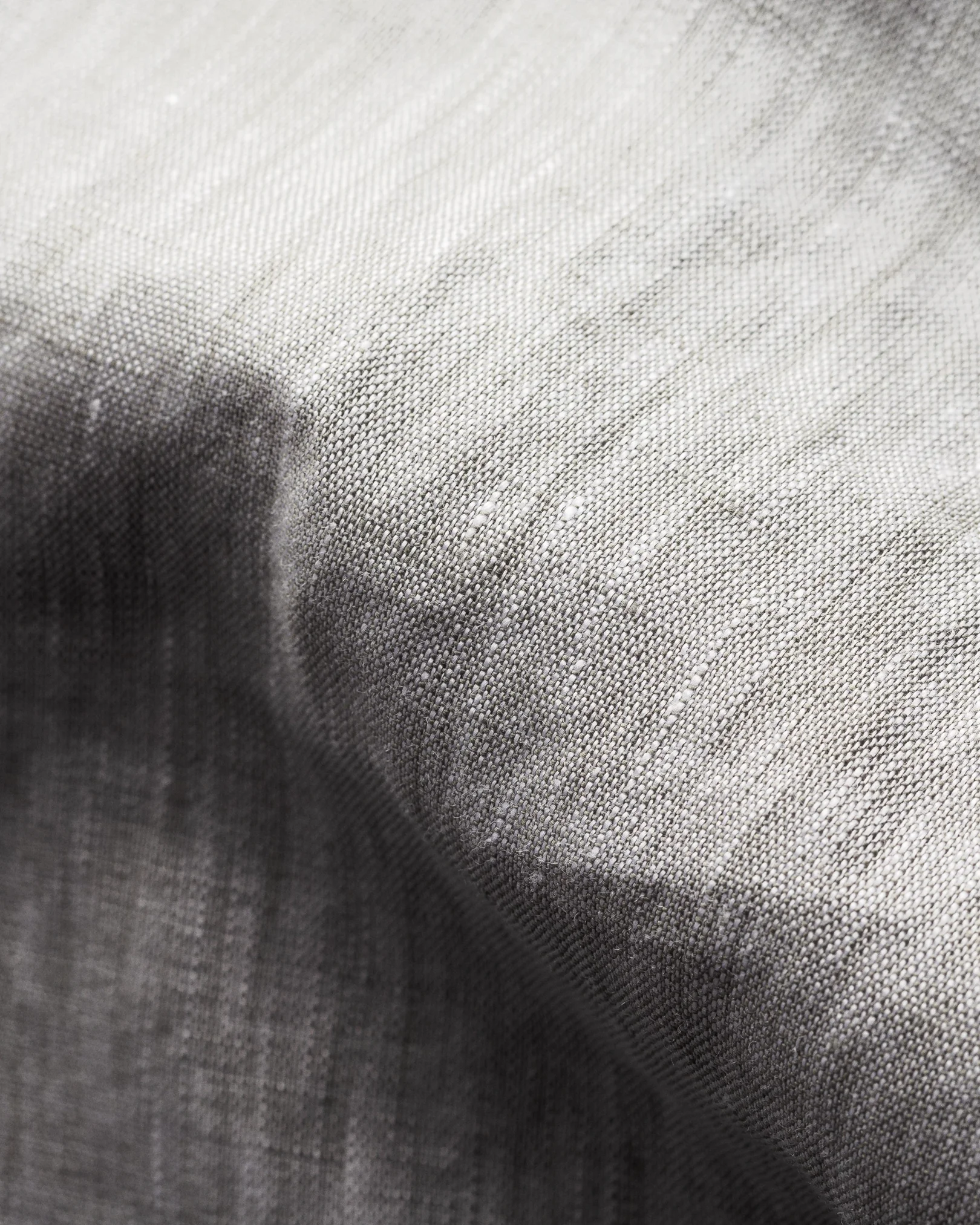 Eton - grey linen extreme cut away shirt