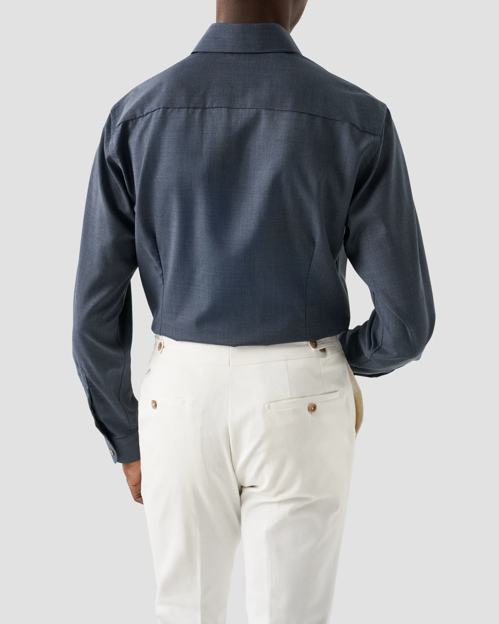 Eton - dark blue super merino shirt