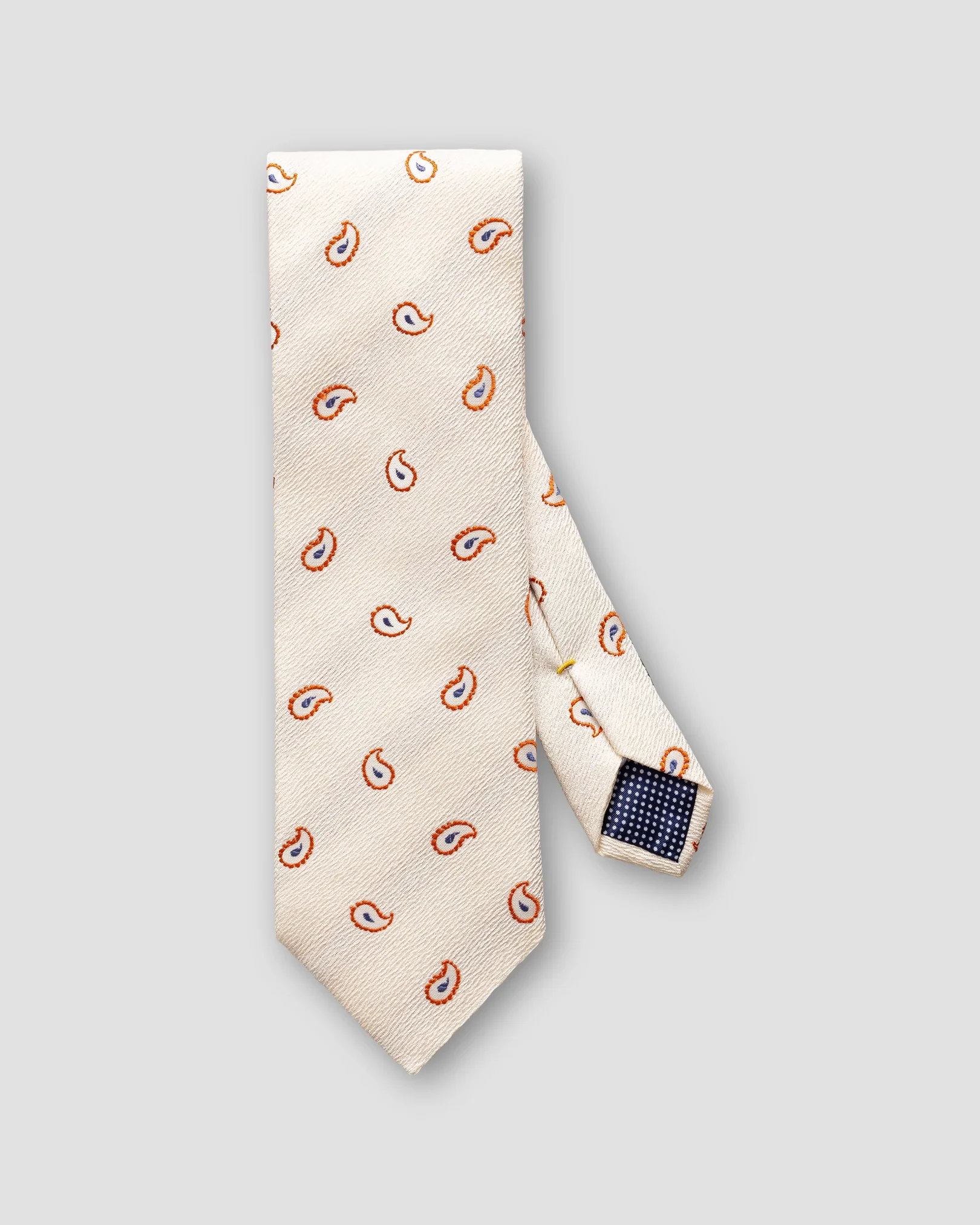 Eton - Beige Cotton and Silk tie