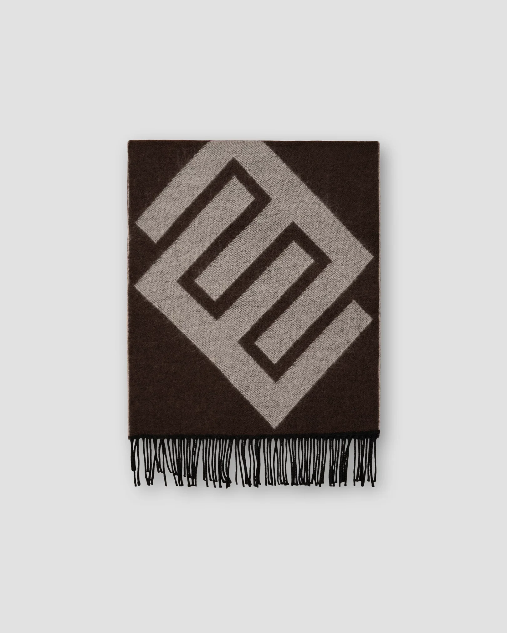 Eton - brown scarf brown wool scarf