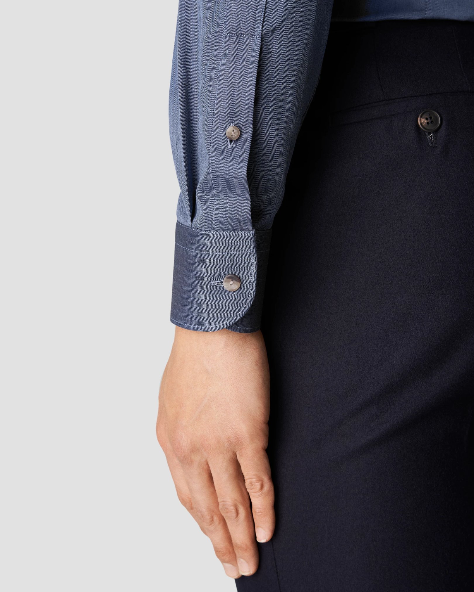 Eton - mid blue flannel