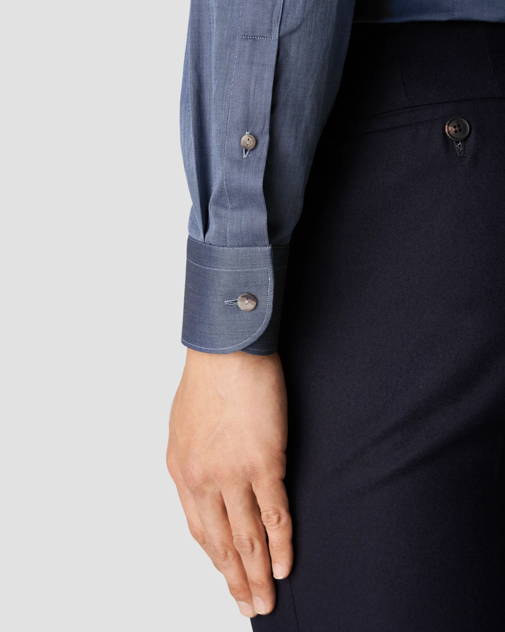 Eton - mid blue flannel